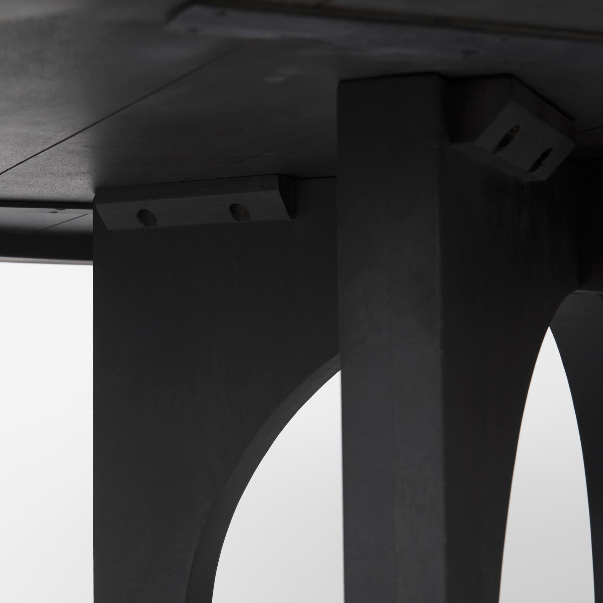Liesl 54" Round Pedestal Dining Table | Modern | Black Wood | Seats 6 — product photograph