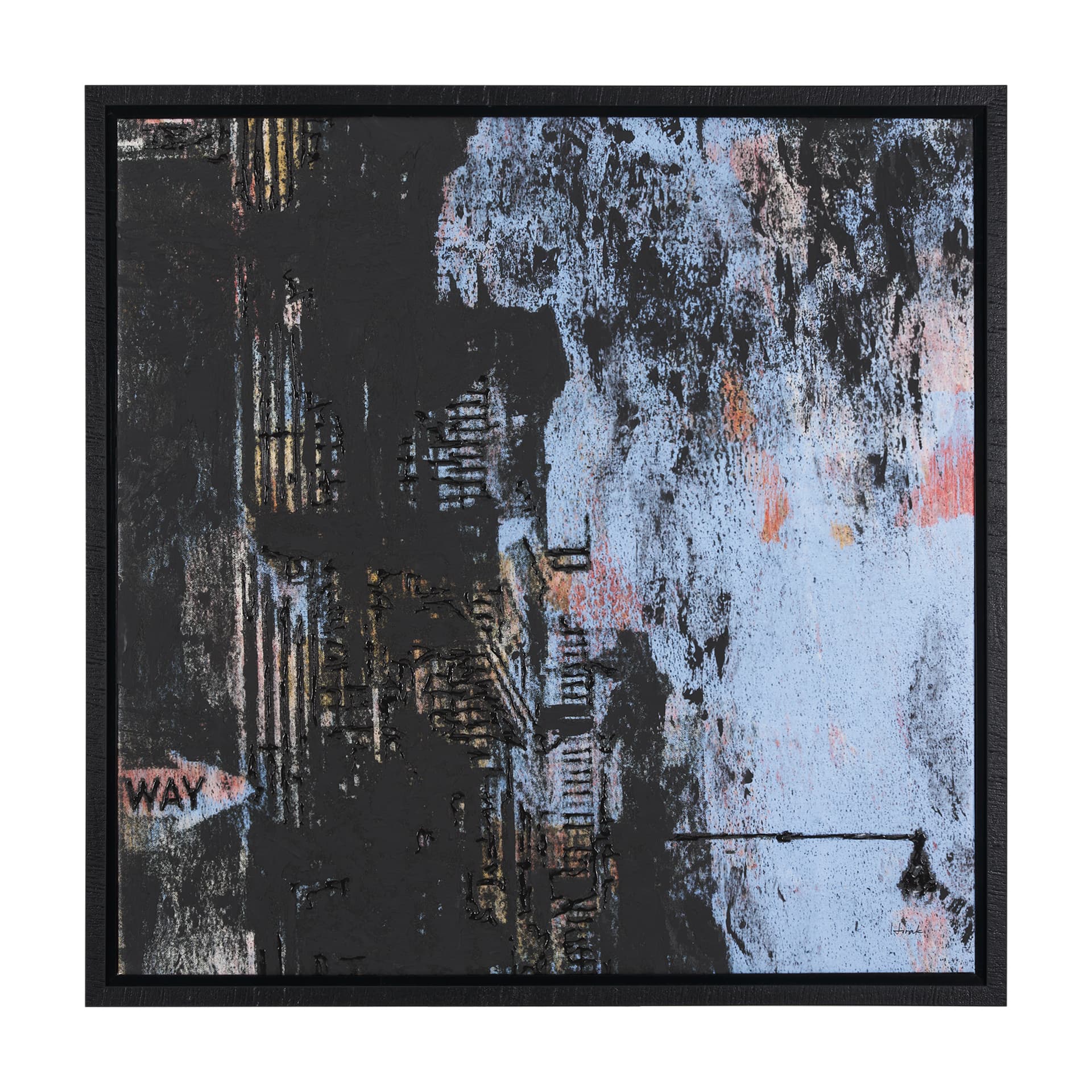 City Vibe IV by Mercana Studio a Hand Embellished Textured Framed Canvas — product photograph