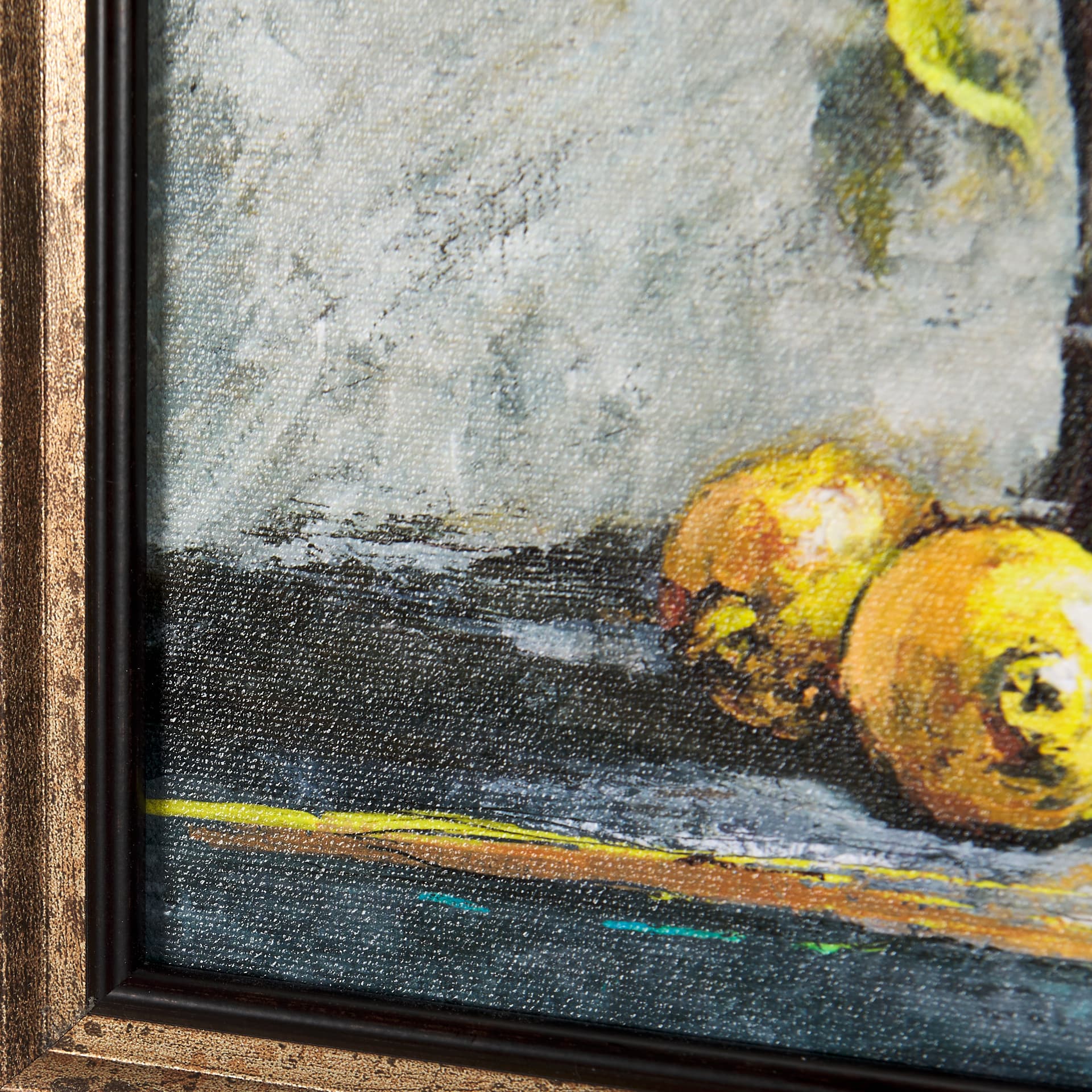 Still Life with Tangerine by Mercana Studio a Hand Embellished Textured Framed Art Print — product photograph