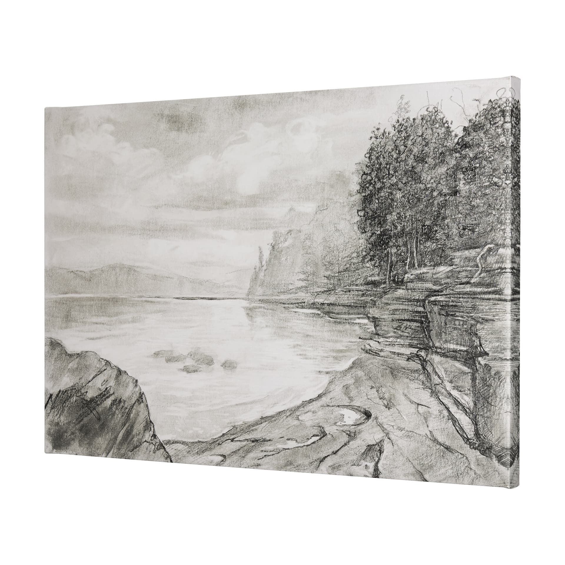 West Coast Chronicles II by Mercana Studio a Hand Embellished Textured Canvas — product photograph