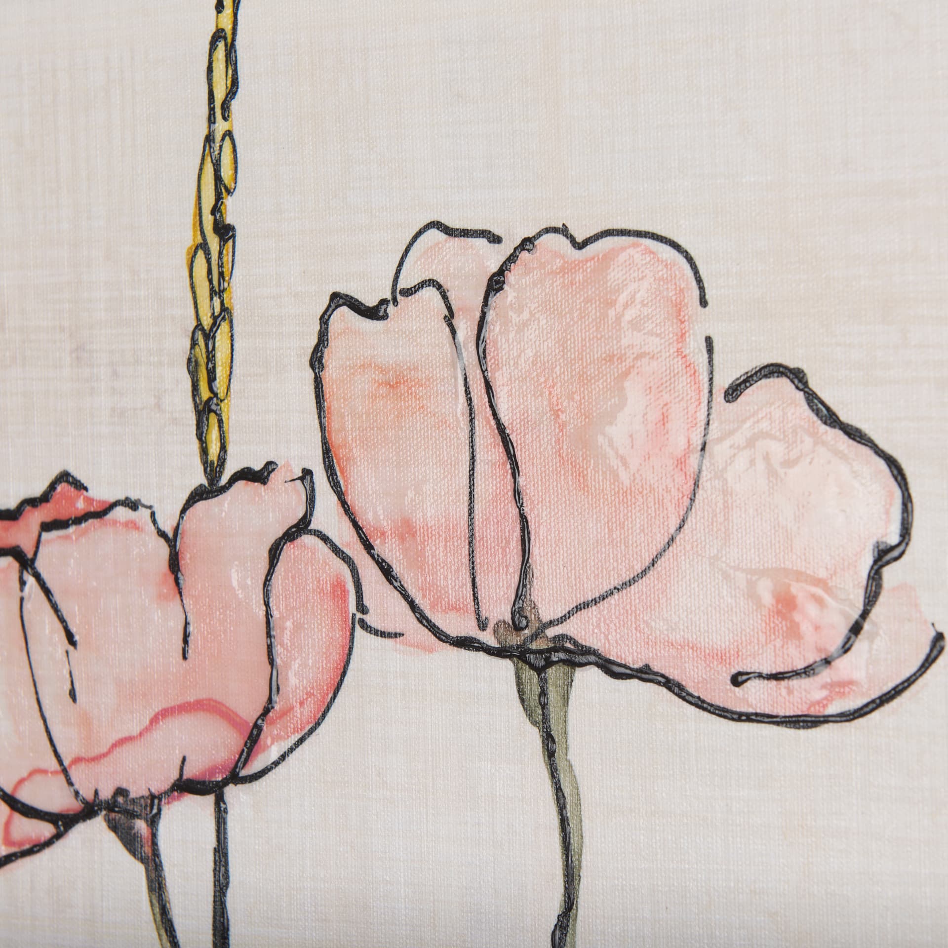 Meadow flowers II by Mercana Studio a Hand Embellished Textured Canvas — product photograph