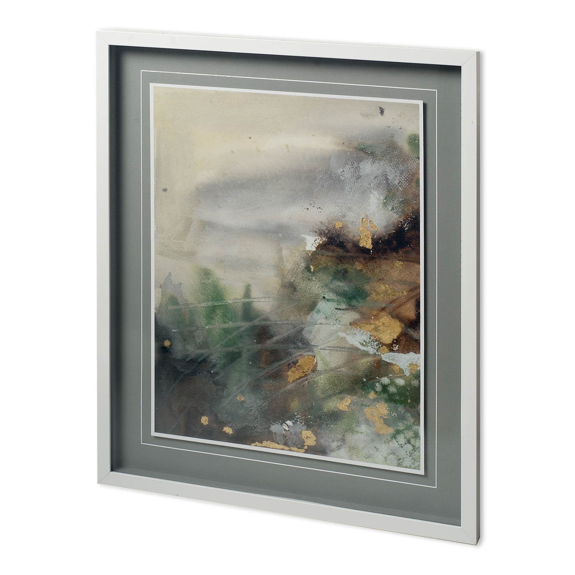Canyon Seasons I by Joyce Combs a Hand Embellished Textured Framed Art Print Matted under Glass — product photograph