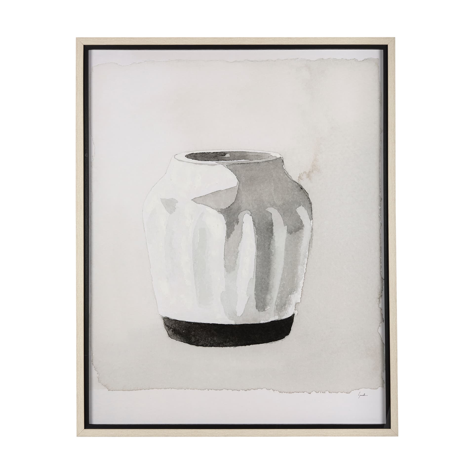 VesseII by Mercana Studio a Hand Embellished Textured Framed Art Print Matted under Glass — product photograph