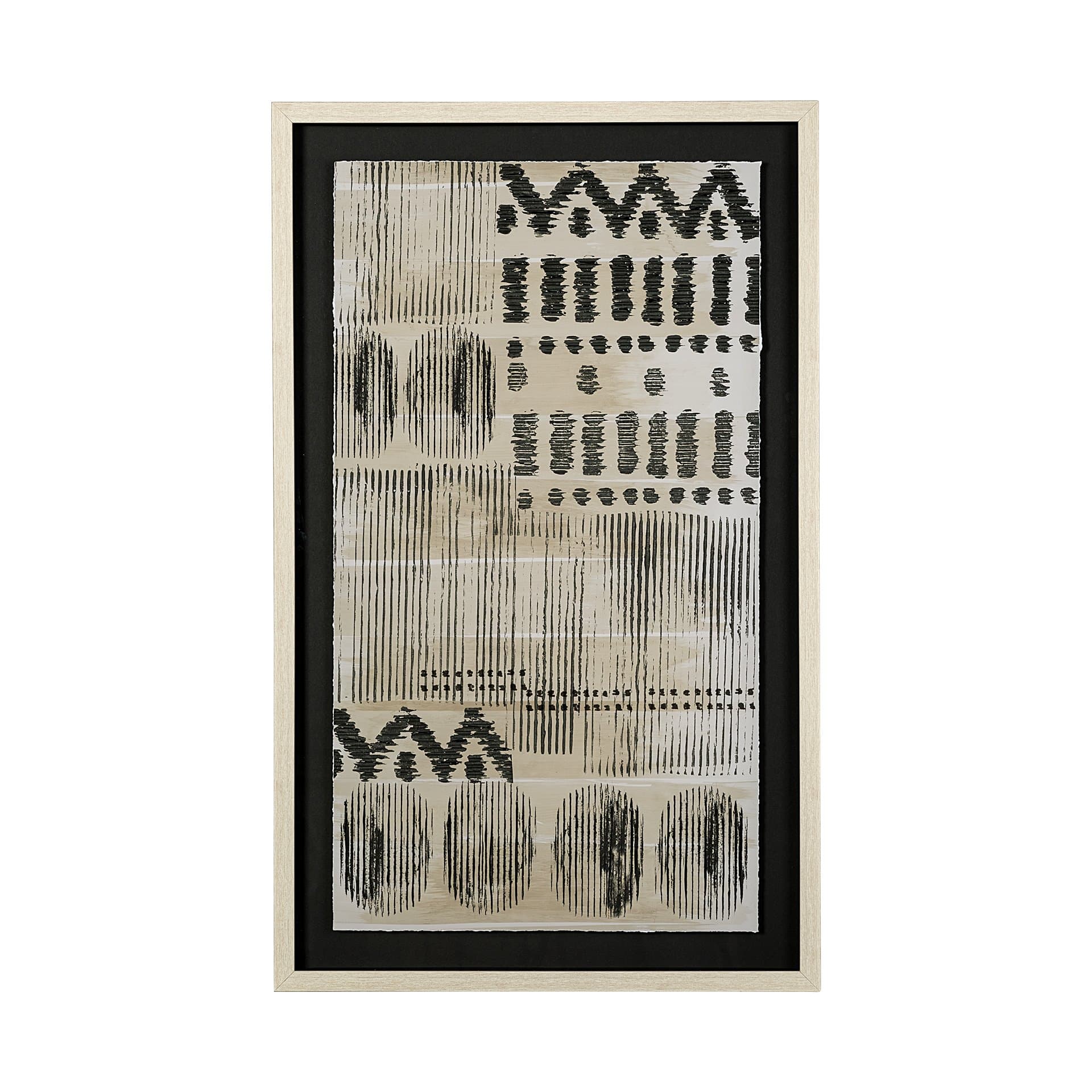 Wool and Silk I by Tom Reeves a Hand Embellished Textured Framed Art Print Matted under Glass — product photograph