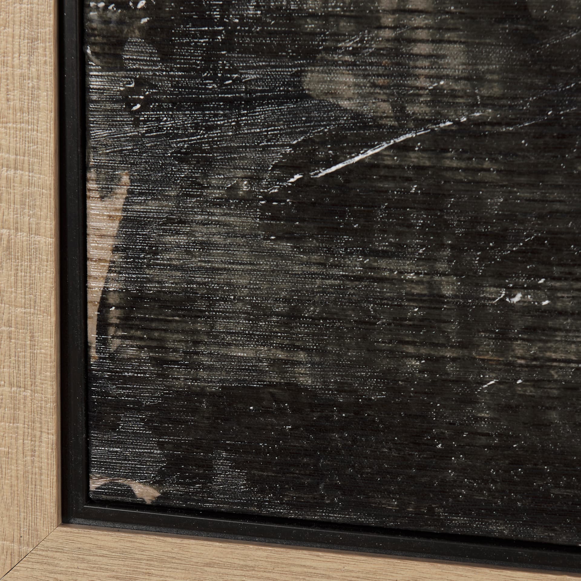 Clouds upon Fields II by Mercana Studio a Hand Embellished Textured Framed Canvas — product photograph