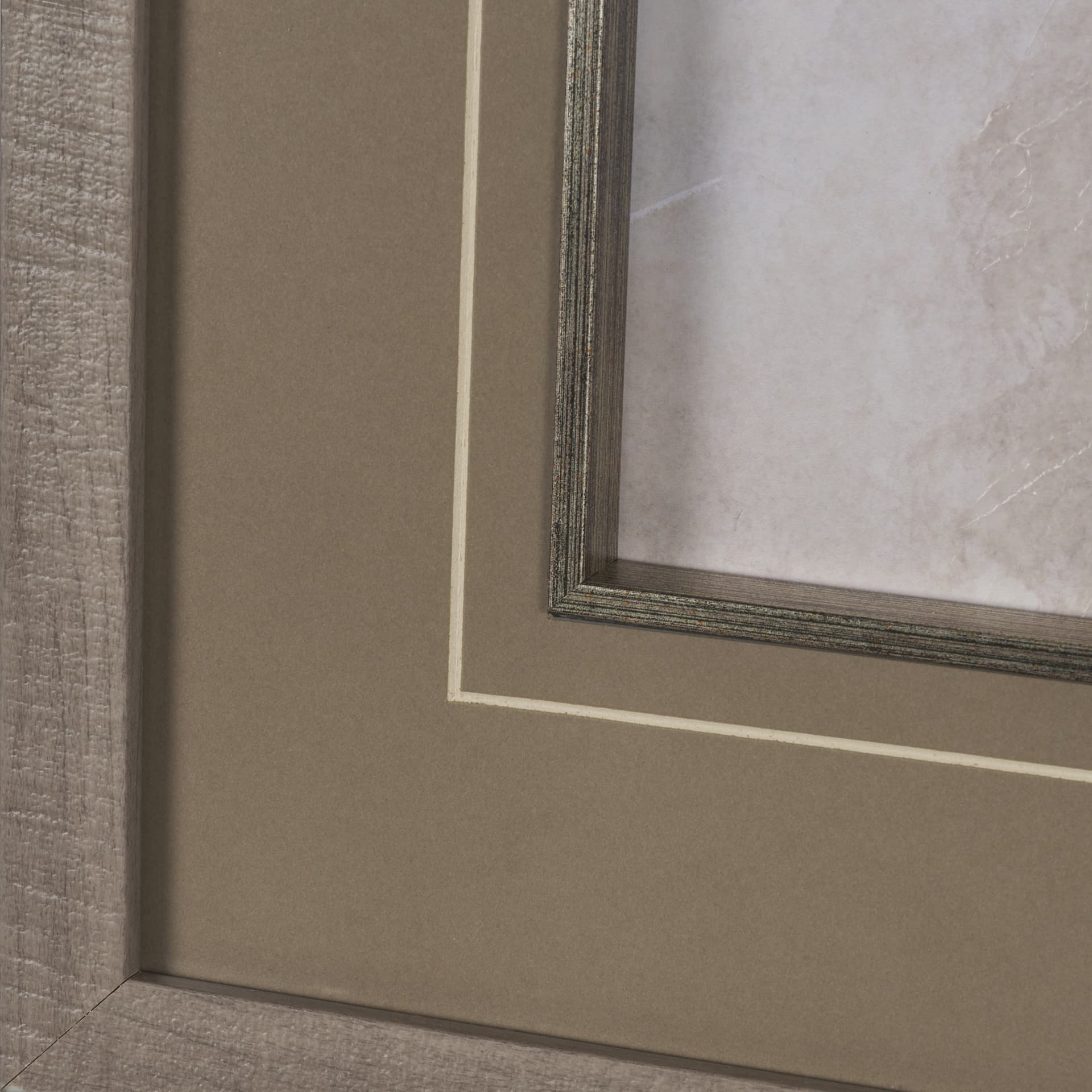 Quiet Canopy II by Mercana Studio Hand-Embellished Framed Artwork Matted under Glass — product photograph