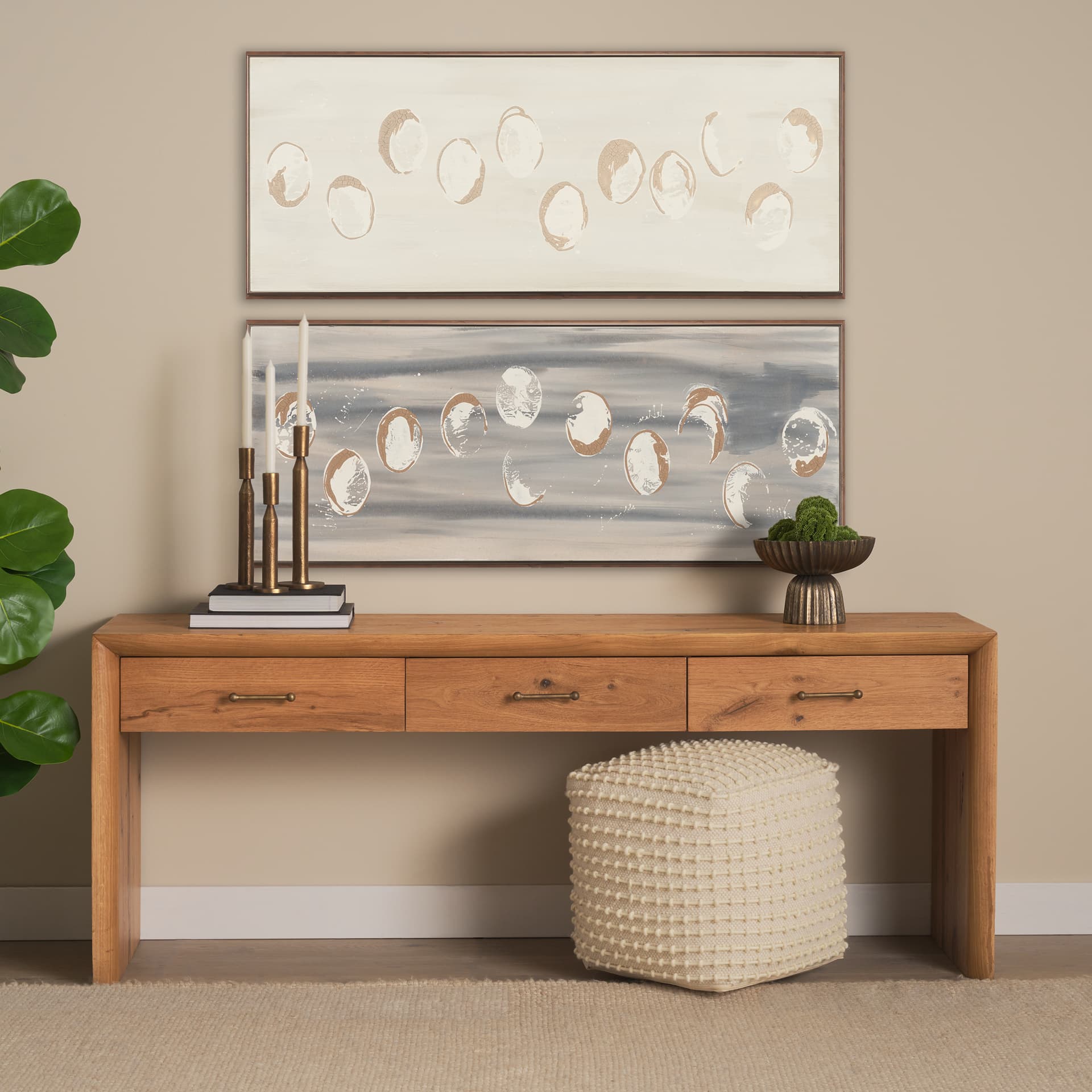 Equilibra IV by Studio M a Handmade Original Framed Artwork — in a styled room