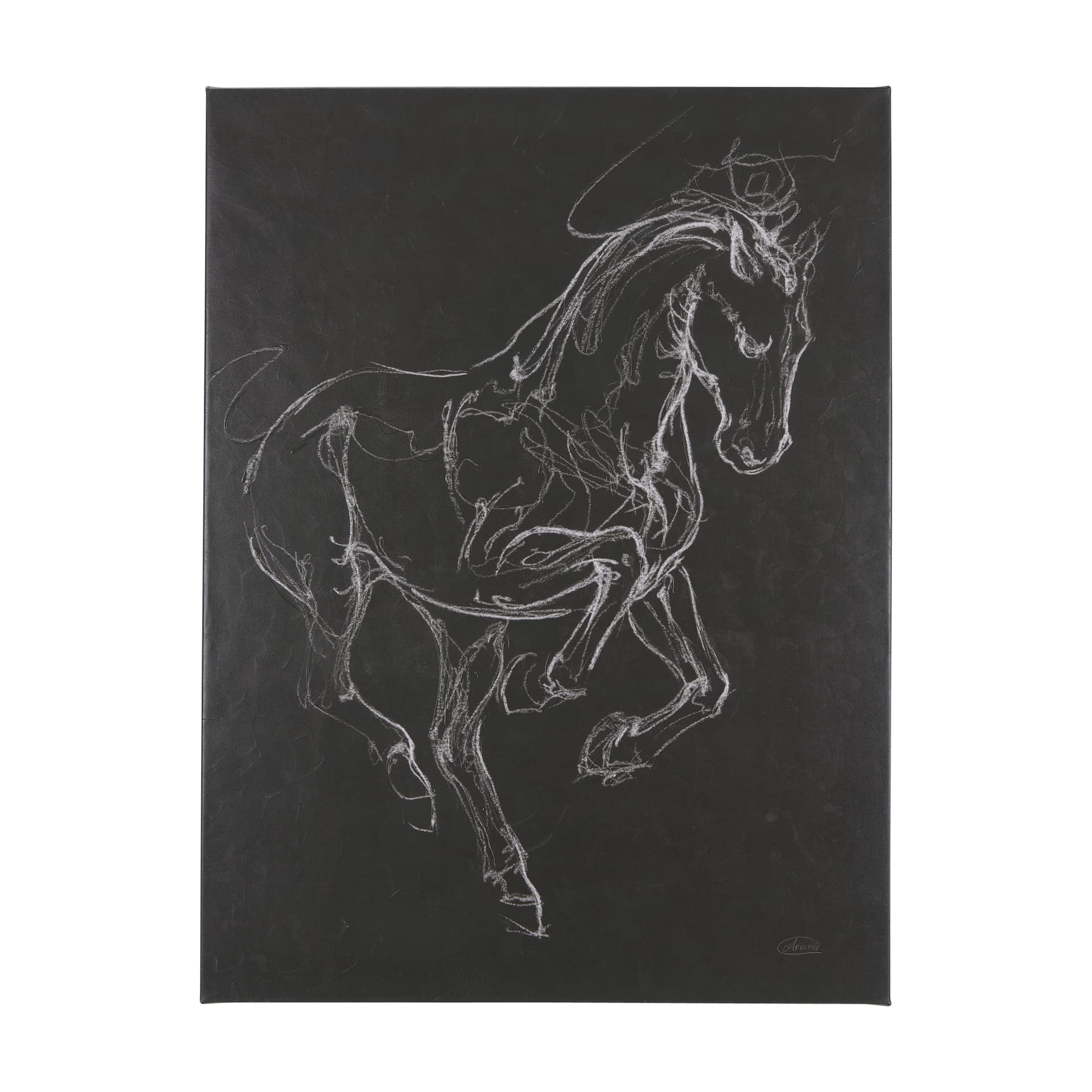 Horse III by Mercana Studio a Hand Embellished Textured Canvas — product photograph