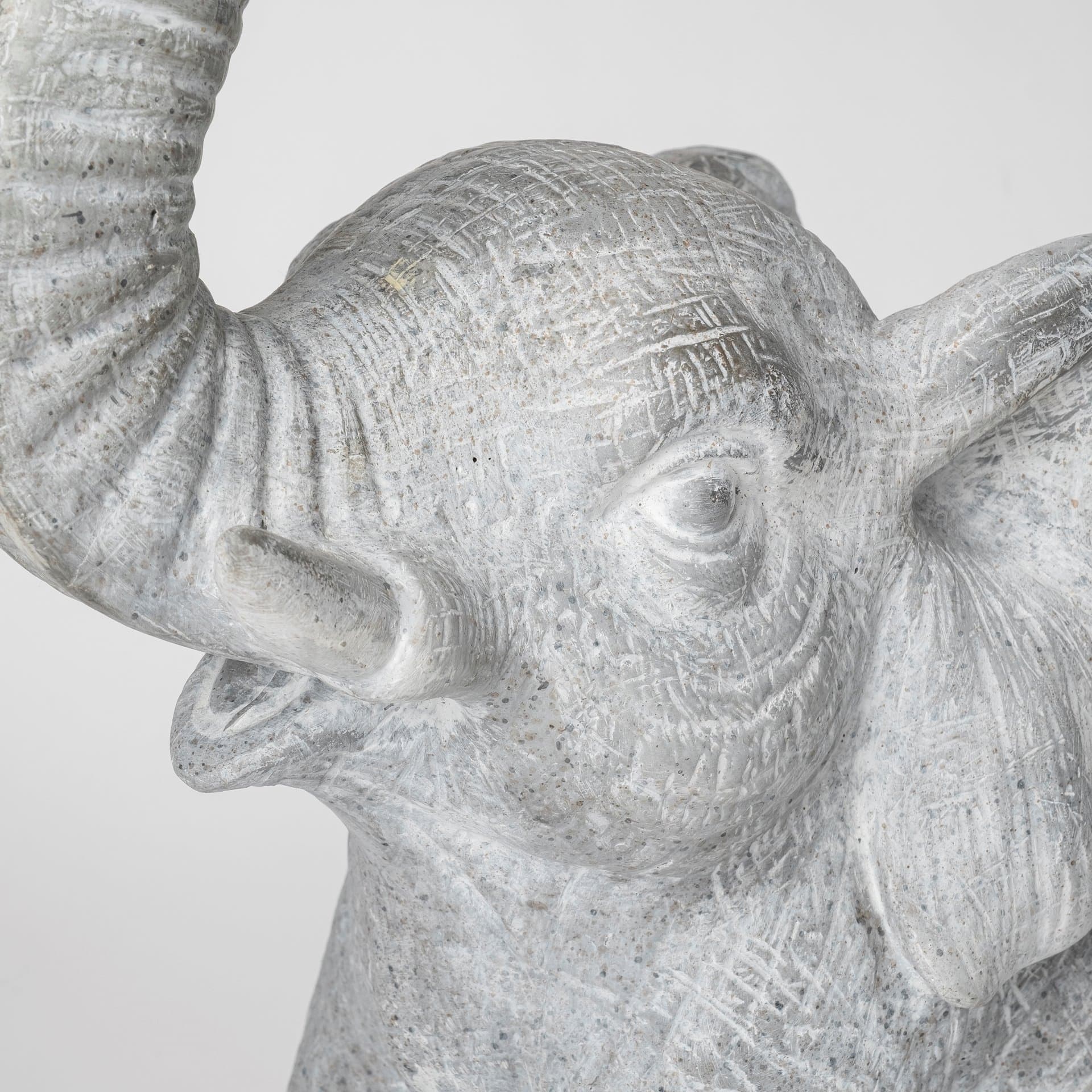 Tantor (15.9"H) Gray Resin Elephant Calf Table Lamp — product photograph