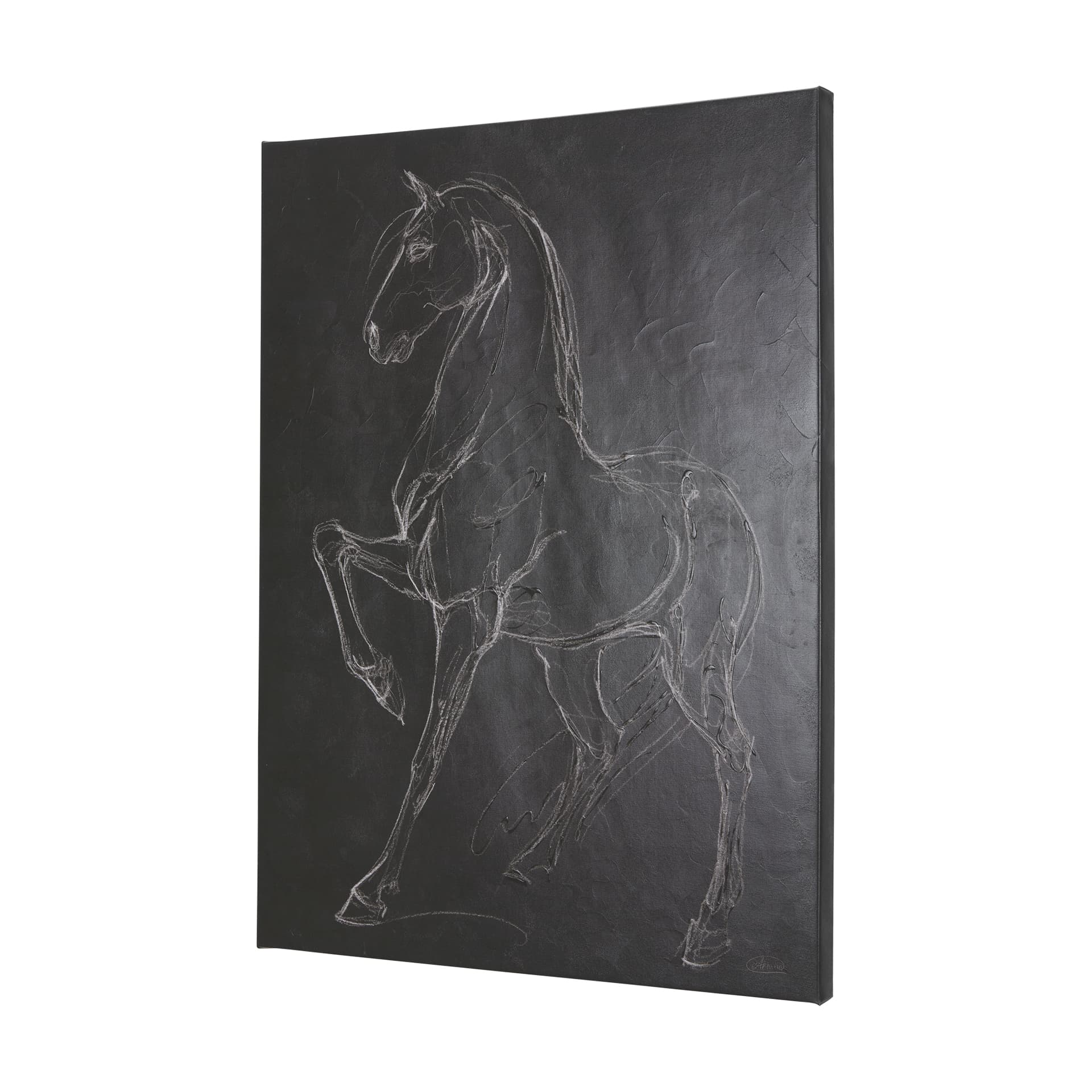 Horse IV by Mercana Studio a Hand Embellished Textured Canvas — product photograph