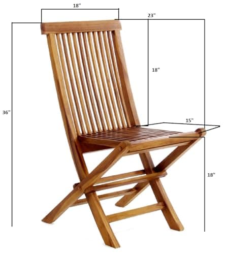 Folding Chair Set with White Cushions TF22-2-W — product photograph