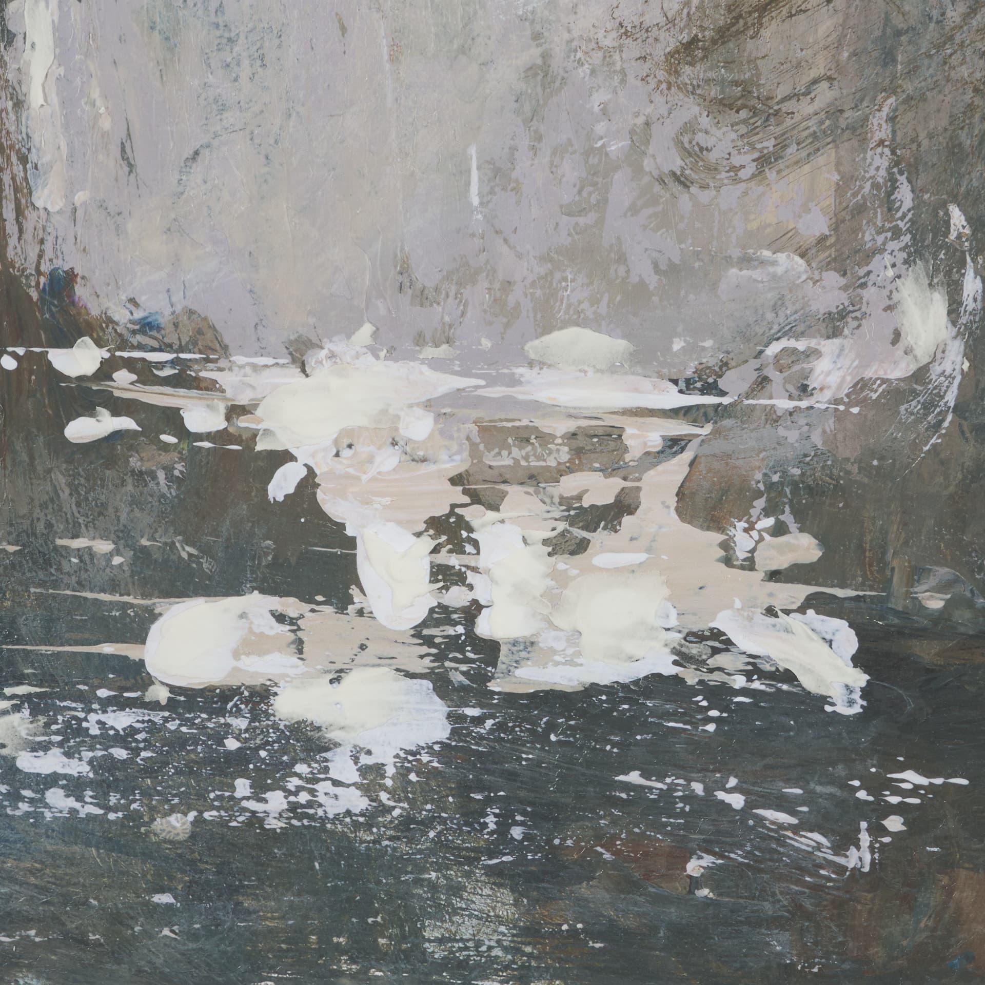 Forest Whispers I by Mercana Studio Hand-Embellished Textured Framed Artwork Matted under Glass — product photograph