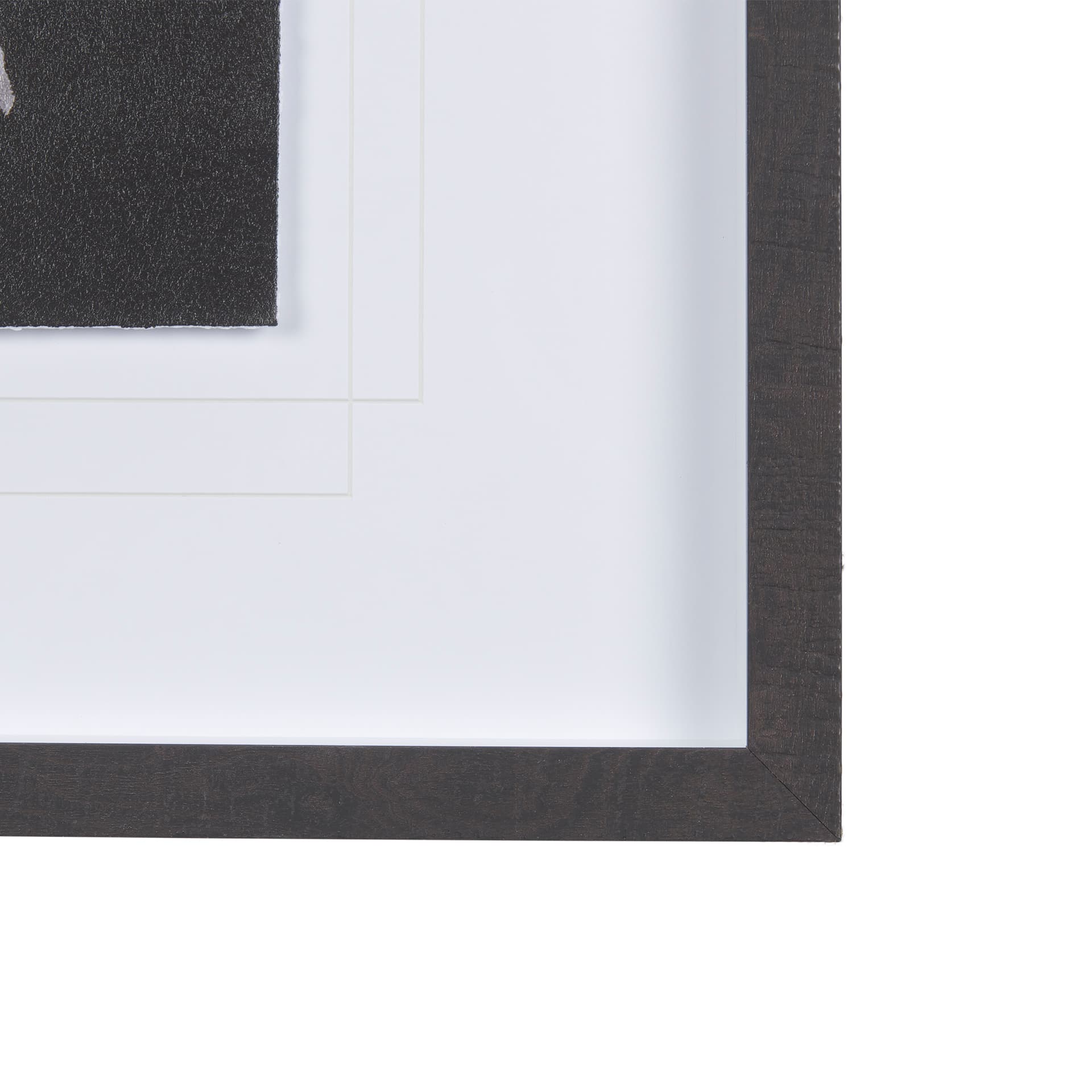 Night Leaves III by Mercana Studio a Hand Embellished Textured Framed Art Print Matted under Glass — product photograph