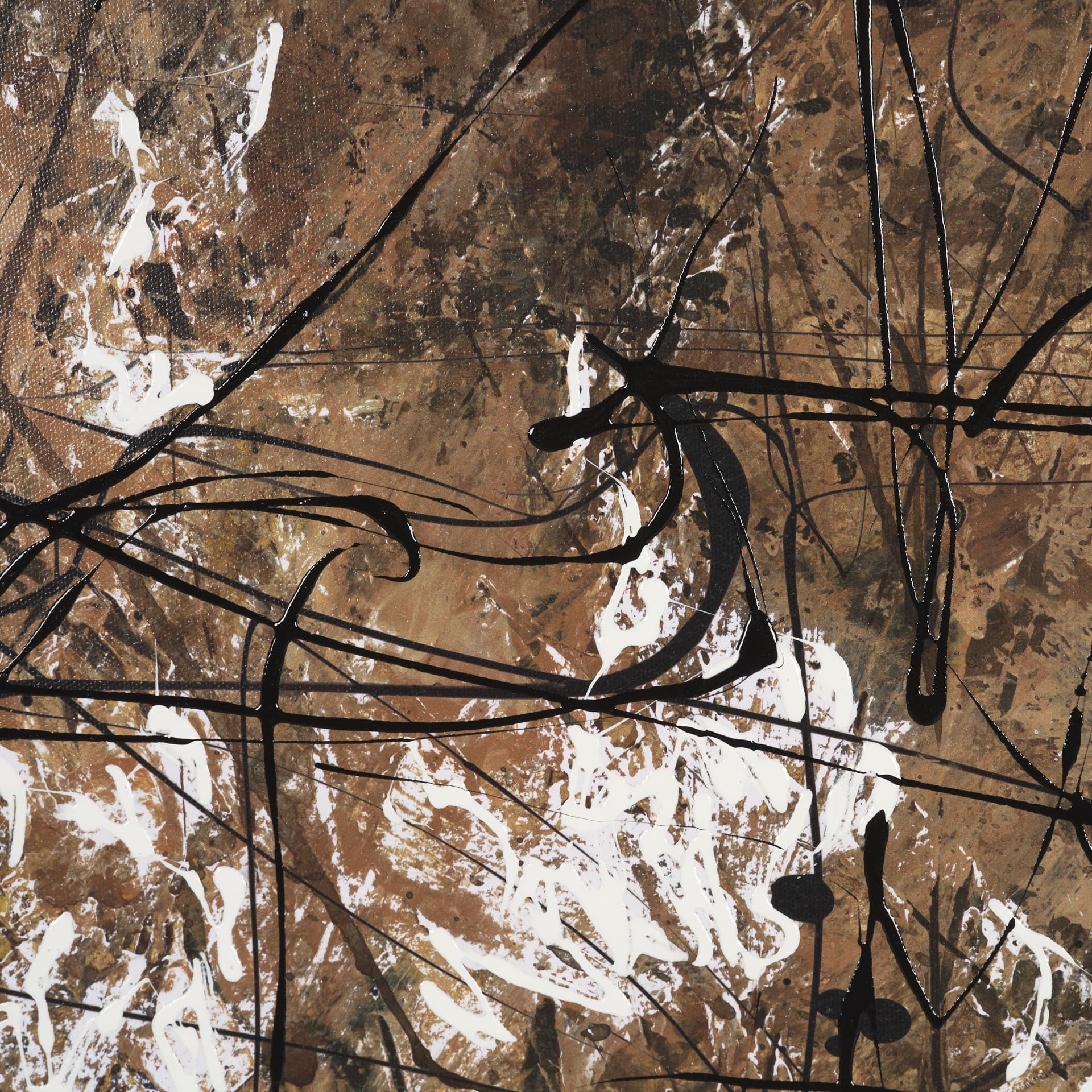Chaos & Order II by Chad Warren a Hand Embellished Textured Framed Canvas — product photograph