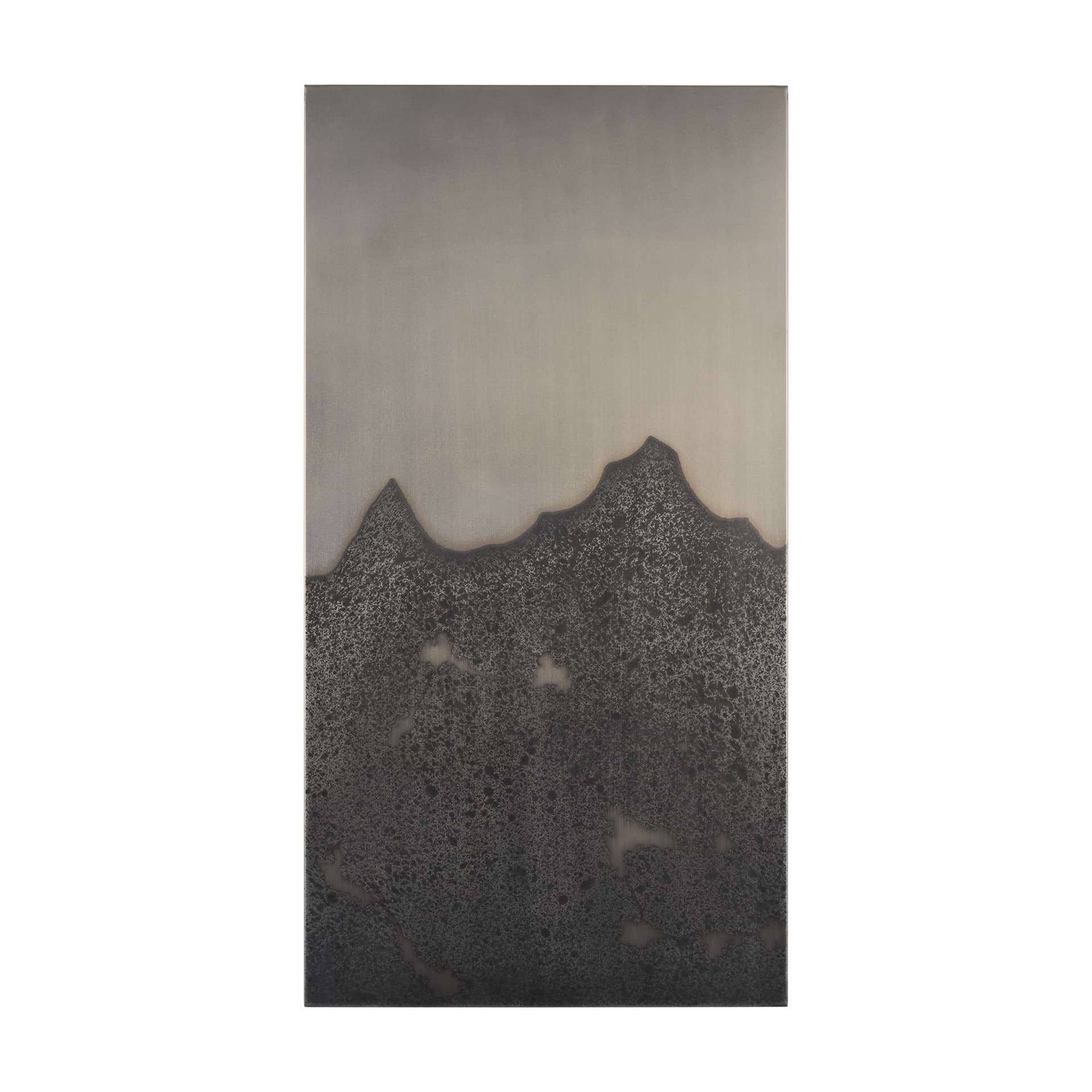 Raum Painted Monochrome w/ Acid Wash Metal Wall Art — product photograph