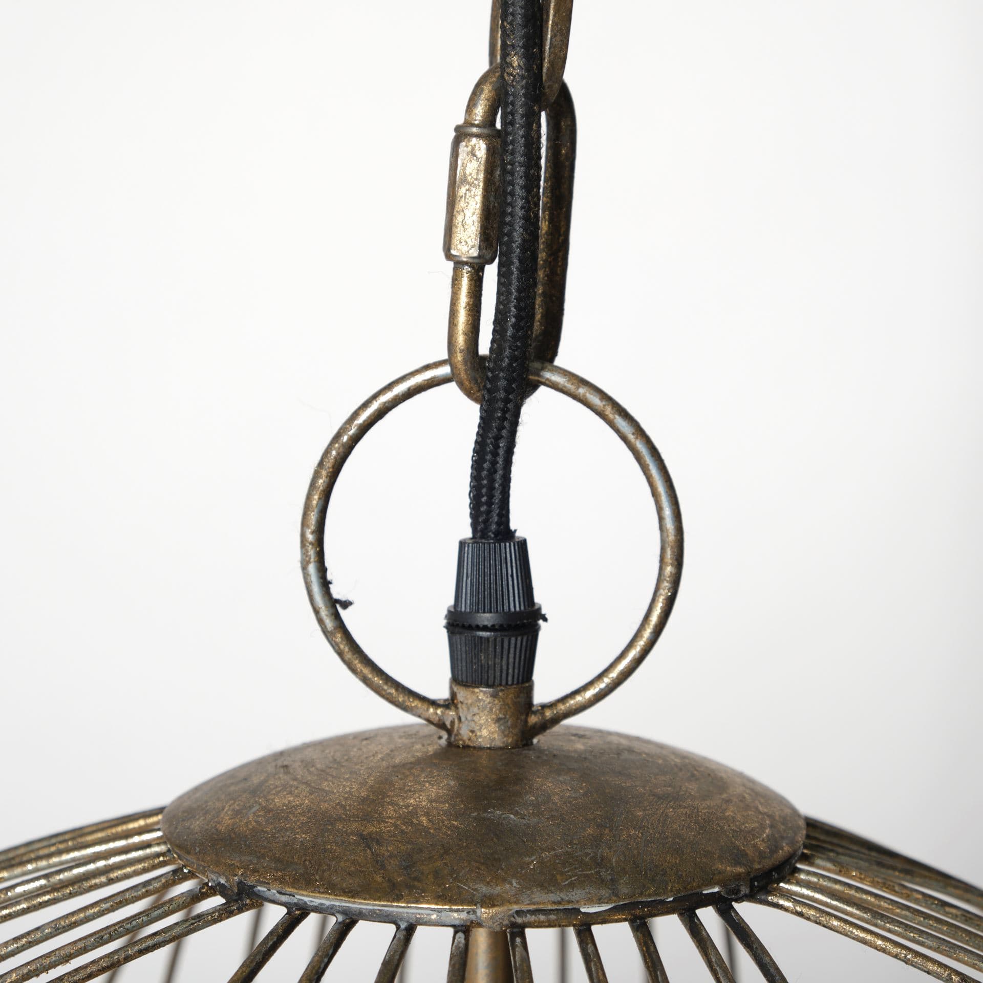 Chiron II 36L x 36W x 38H Gold Metal Globe Six Bulb Chandelier — product photograph