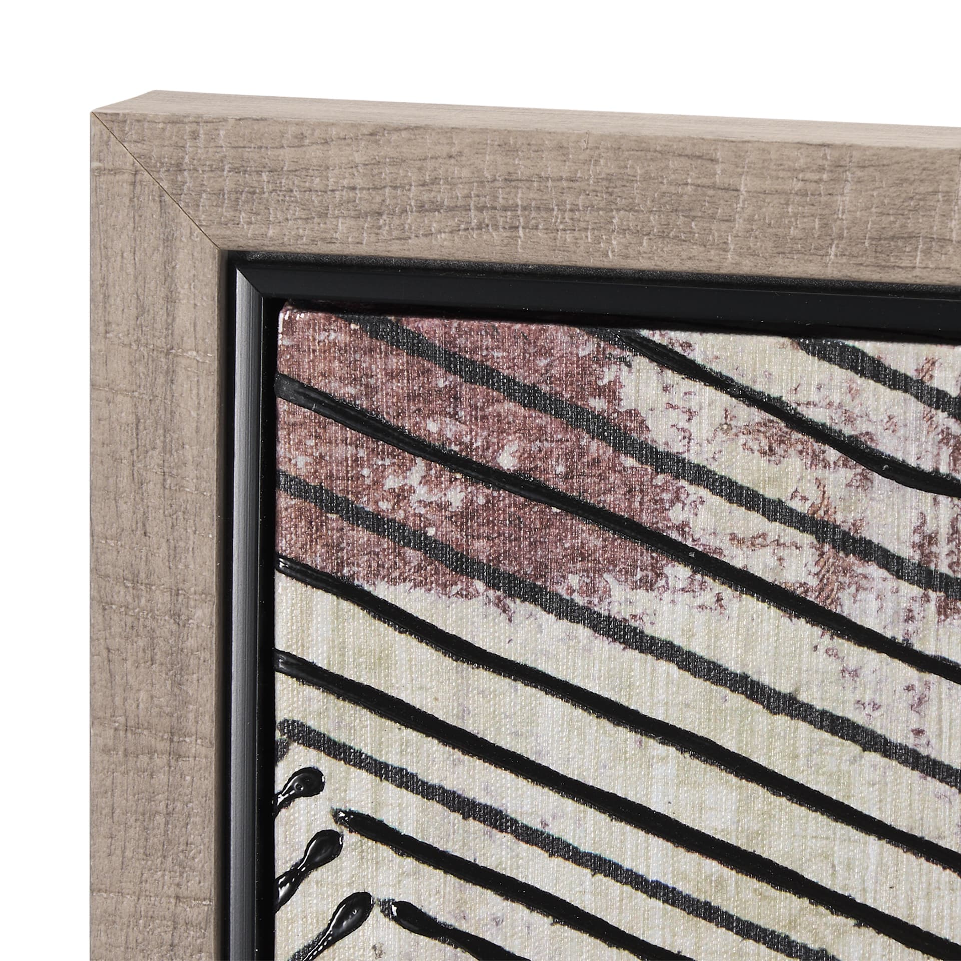 Papyrus Texture III by Mercana Studio a Hand Embellished Textured Framed Canvas — product photograph