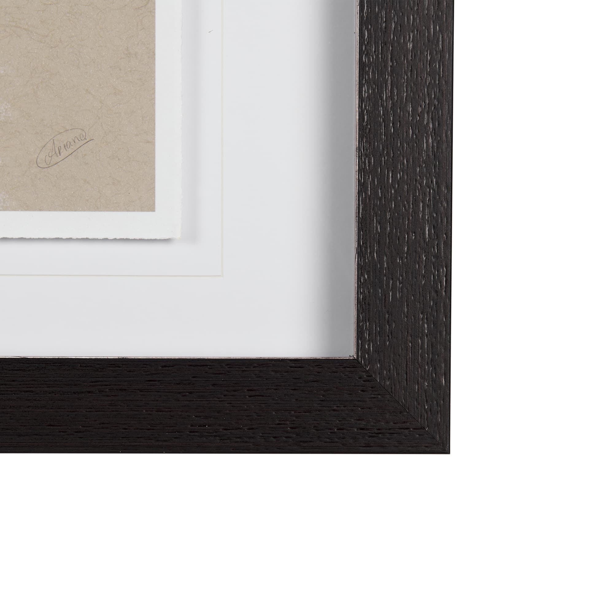Sketch of animal II (Caribou) by Mercana Studio Hand Embellished Framed Art Print Matted under Glass — product photograph
