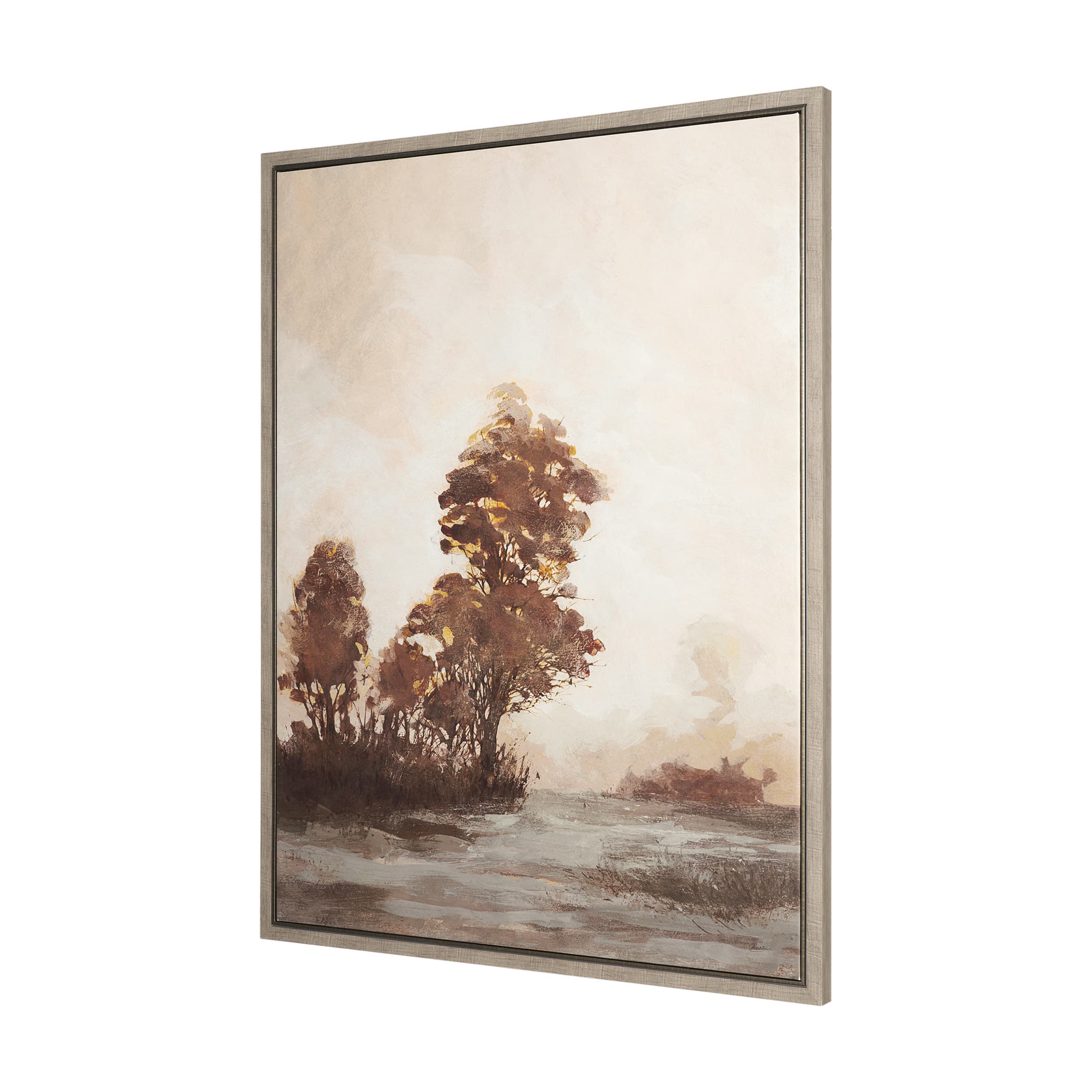 Quiet Horizon II by Mercana Studio Hand-Embellished Textured Framed Canvas Artwork — product photograph