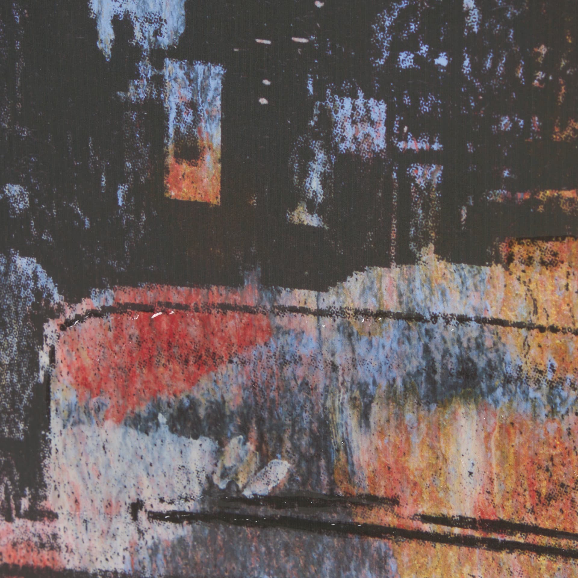 City Vibe IV by Mercana Studio a Hand Embellished Textured Framed Art Print Matted under Glass — product photograph