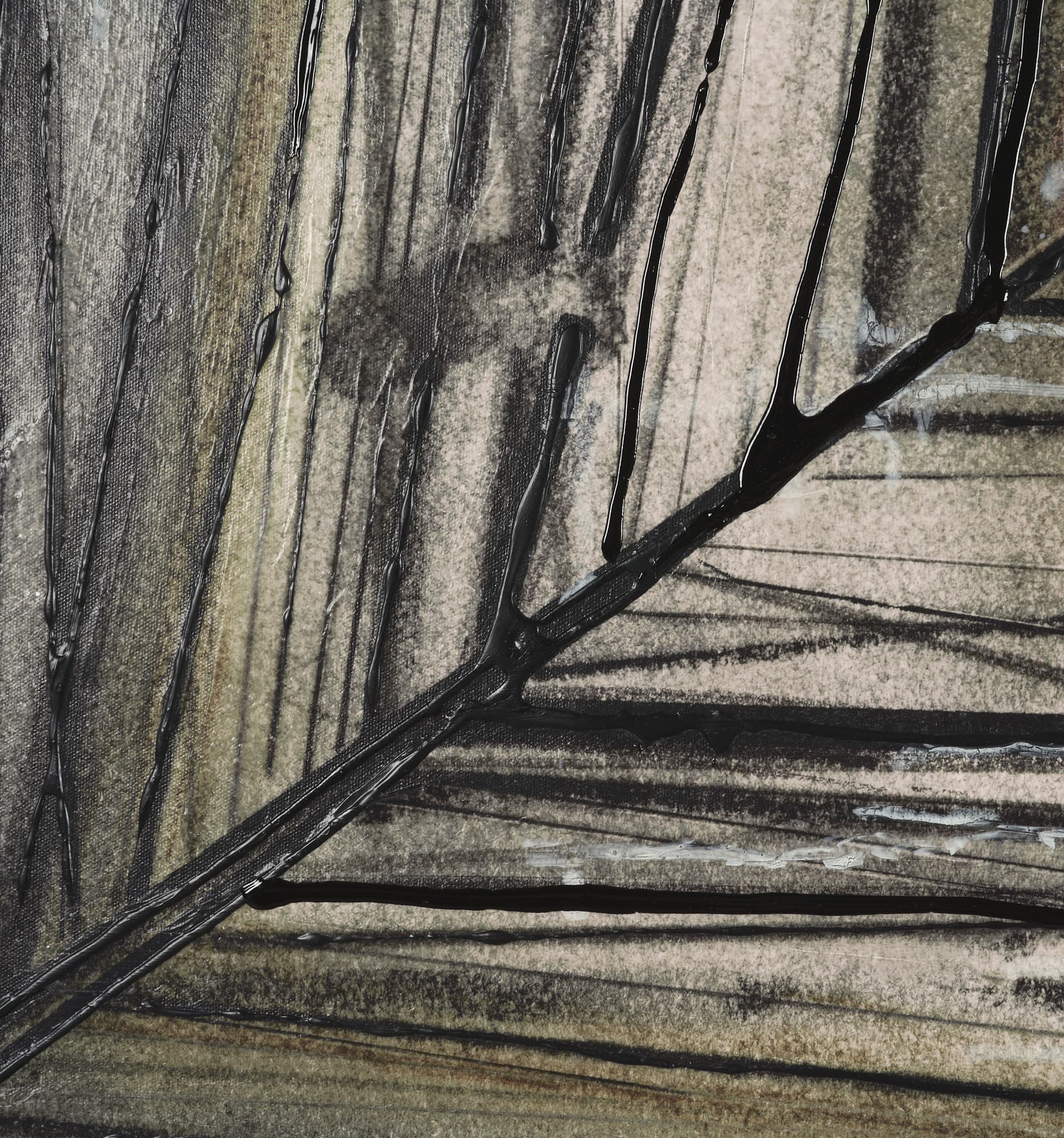 Seam I by Chad Warren a Hand Embellished Textured Framed Canvas — product photograph