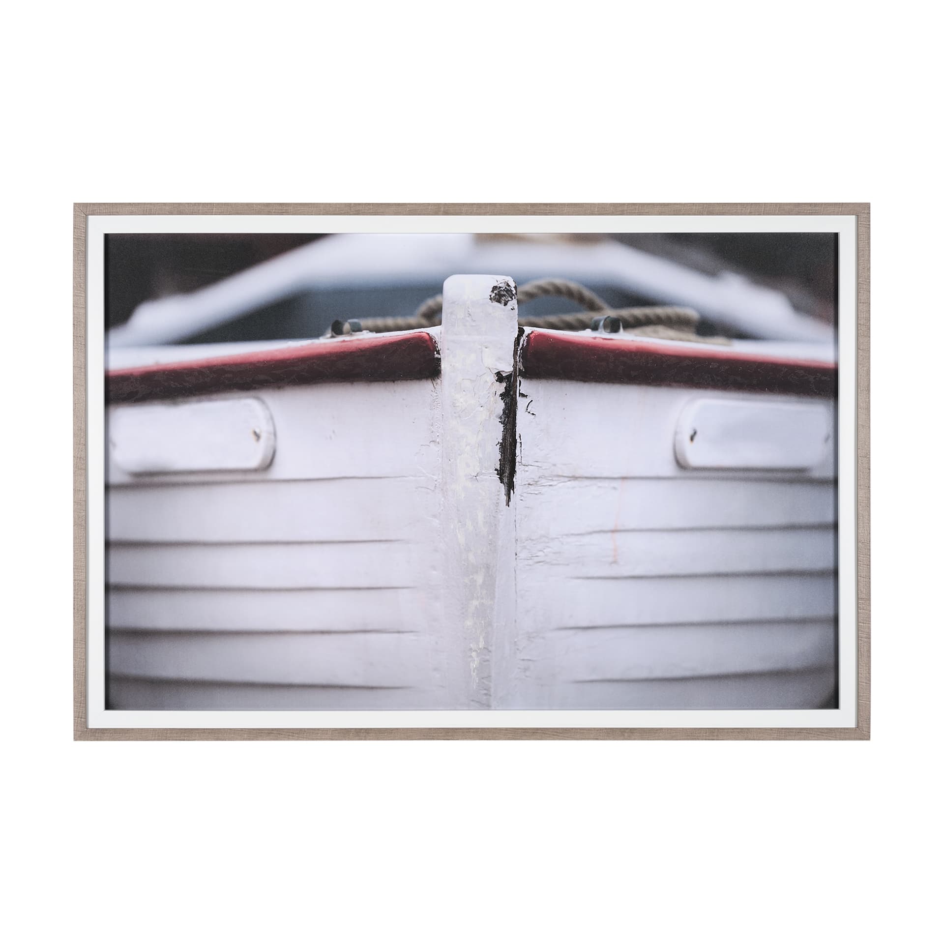 Waiting for the tide by Mercana Studio Hand Embellished Textured Framed Photo Art Print Matted under — product photograph