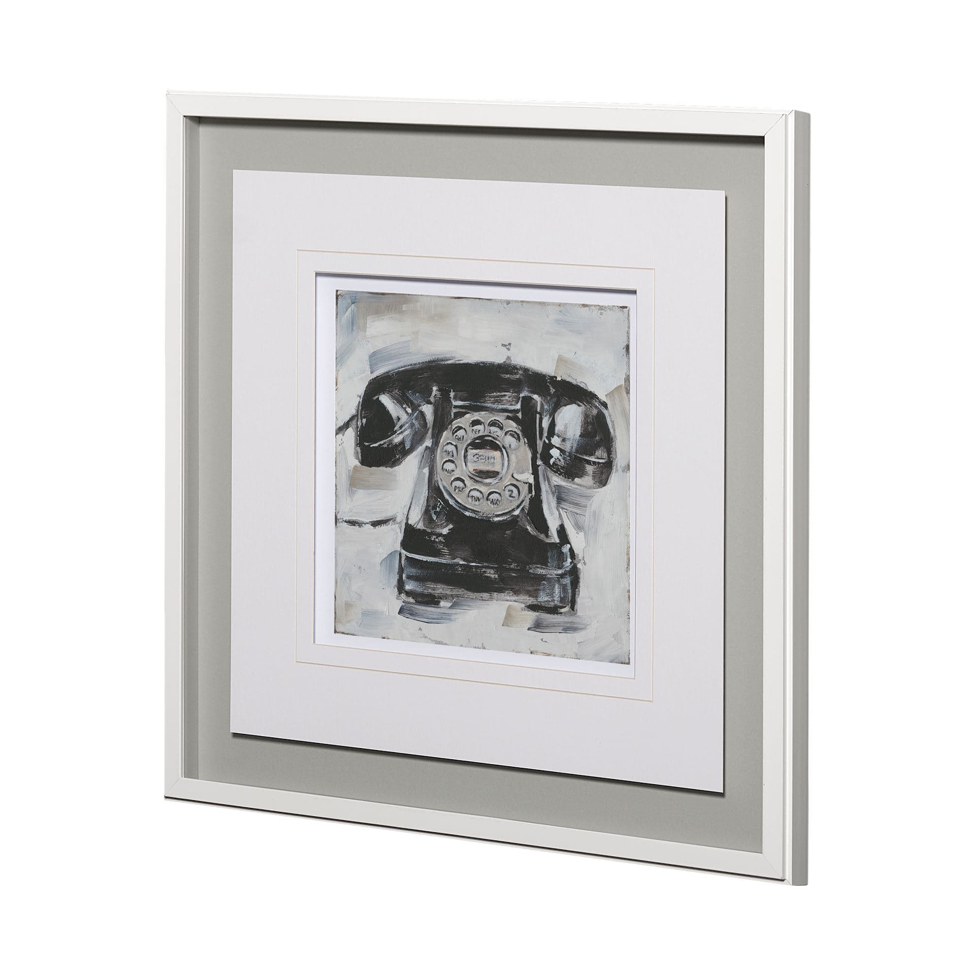 Retro Phone I by Ethan Harper a Framed Art Print Matted under Glass — product photograph