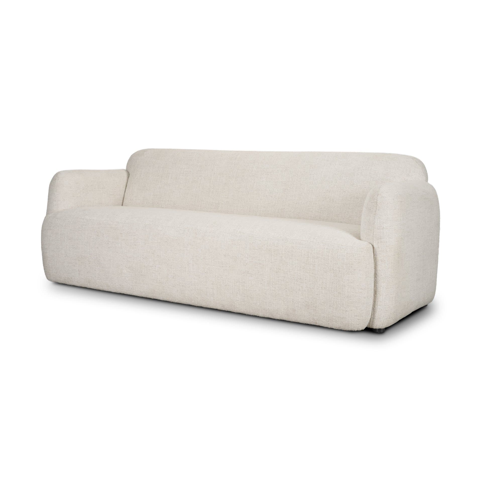 Saga Cream Fabric 3 Seater Sofa — product photograph
