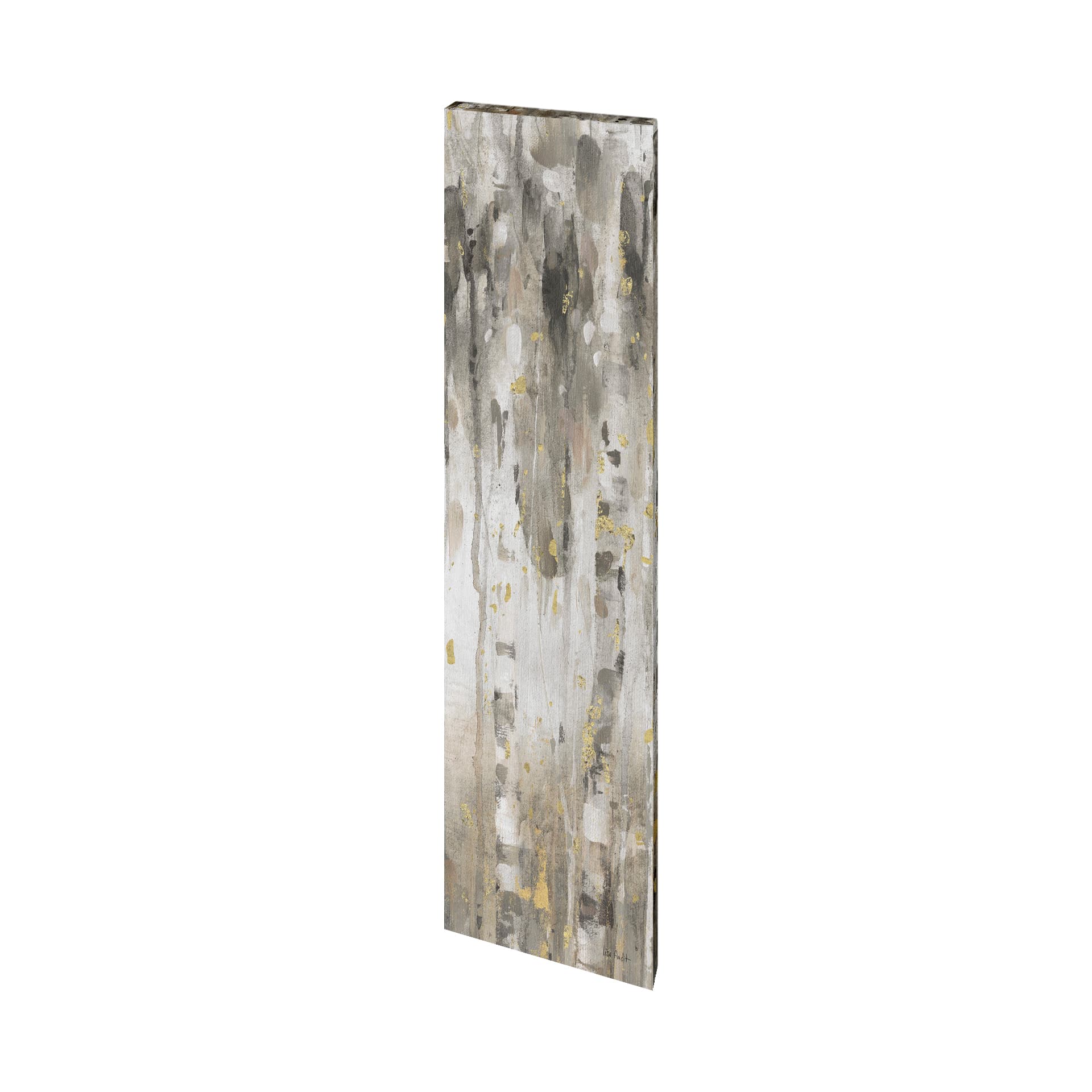The Forest IV Neutral by Mercana Studio a Hand Embellished Textured Canvas — product photograph