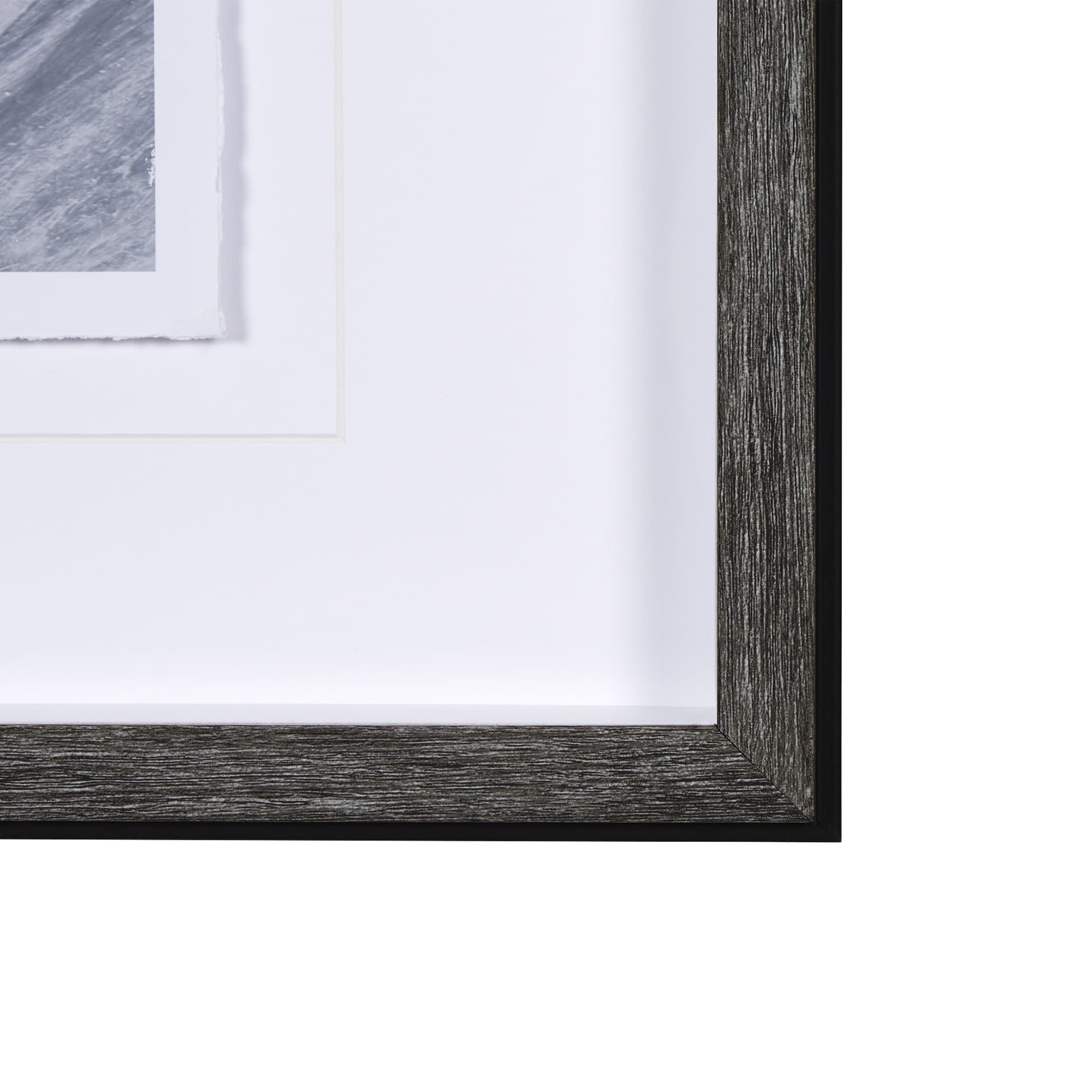 White Horse Portrait by Mercana Studio Hand Embellished Textured Framed Art Print Matted under Glass — product photograph