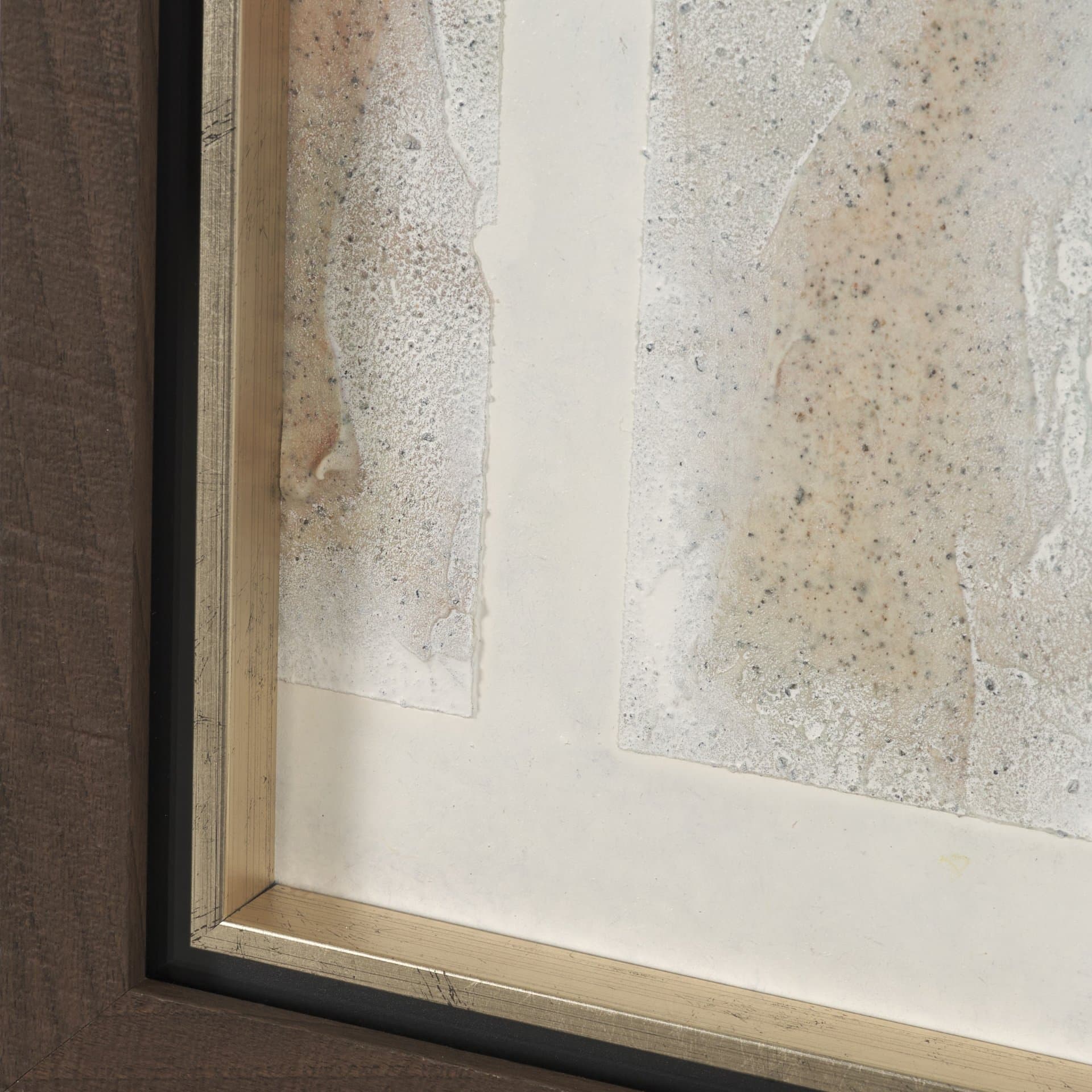 Sand & Structure II by Mercana Studio Handmade Original Framed Artwork Matted under Glass — product photograph