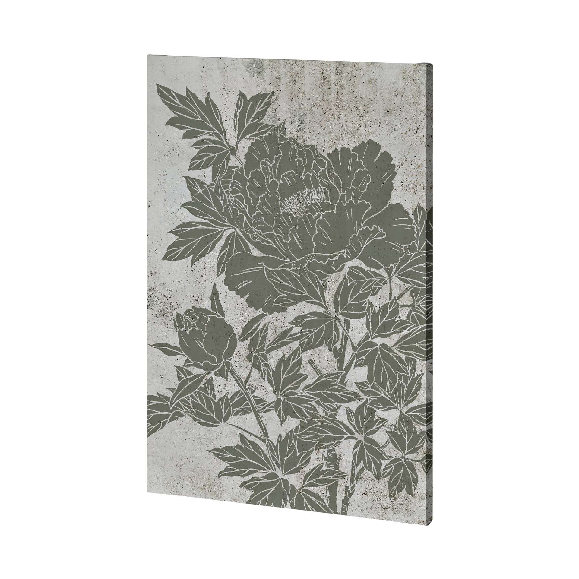 Blooming Peony II by Mercana Studio a Hand Embellished Textured Canvas — product photograph