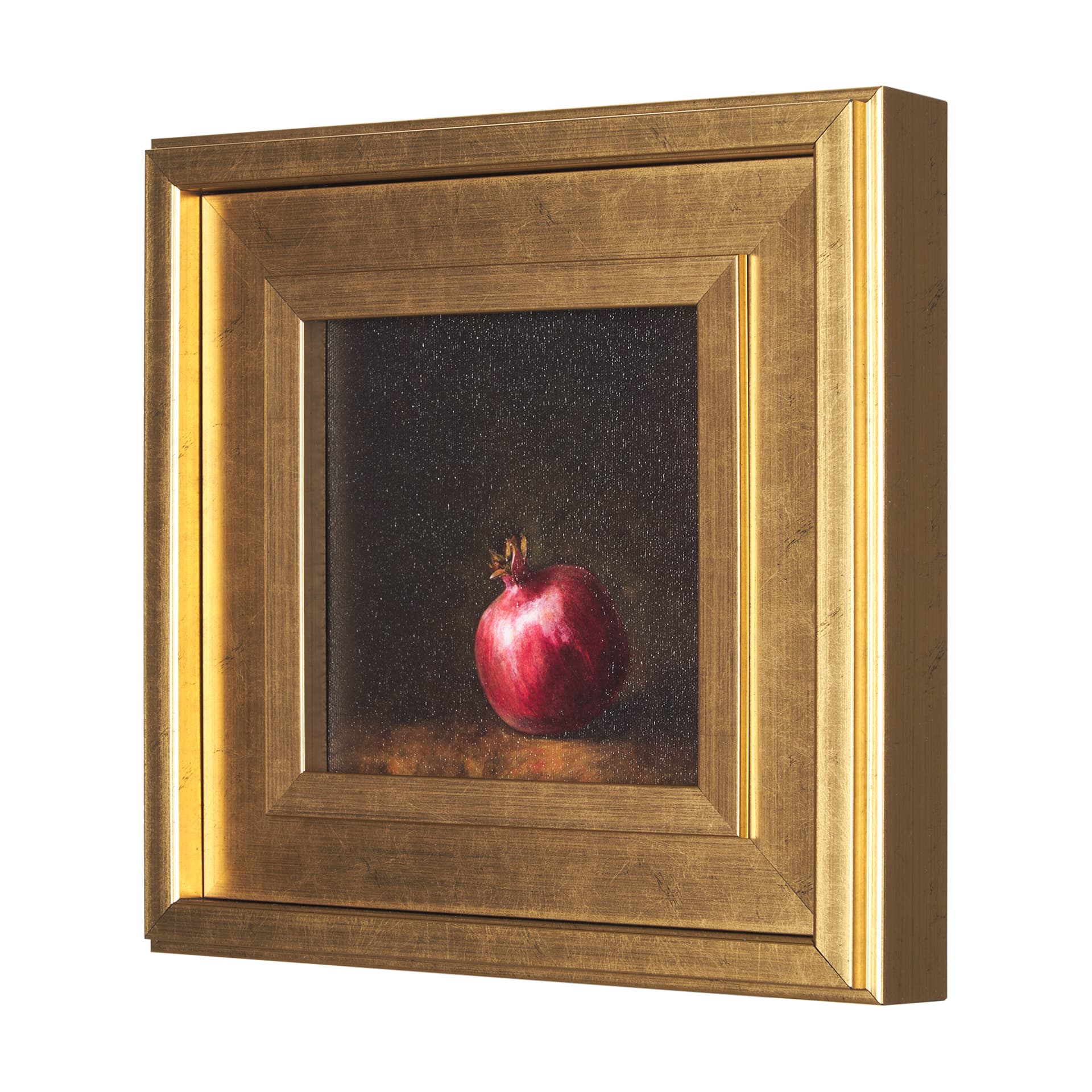 Lonely Pomegranate by Mercana Studio a Hand Embellished Framed Art Print — product photograph