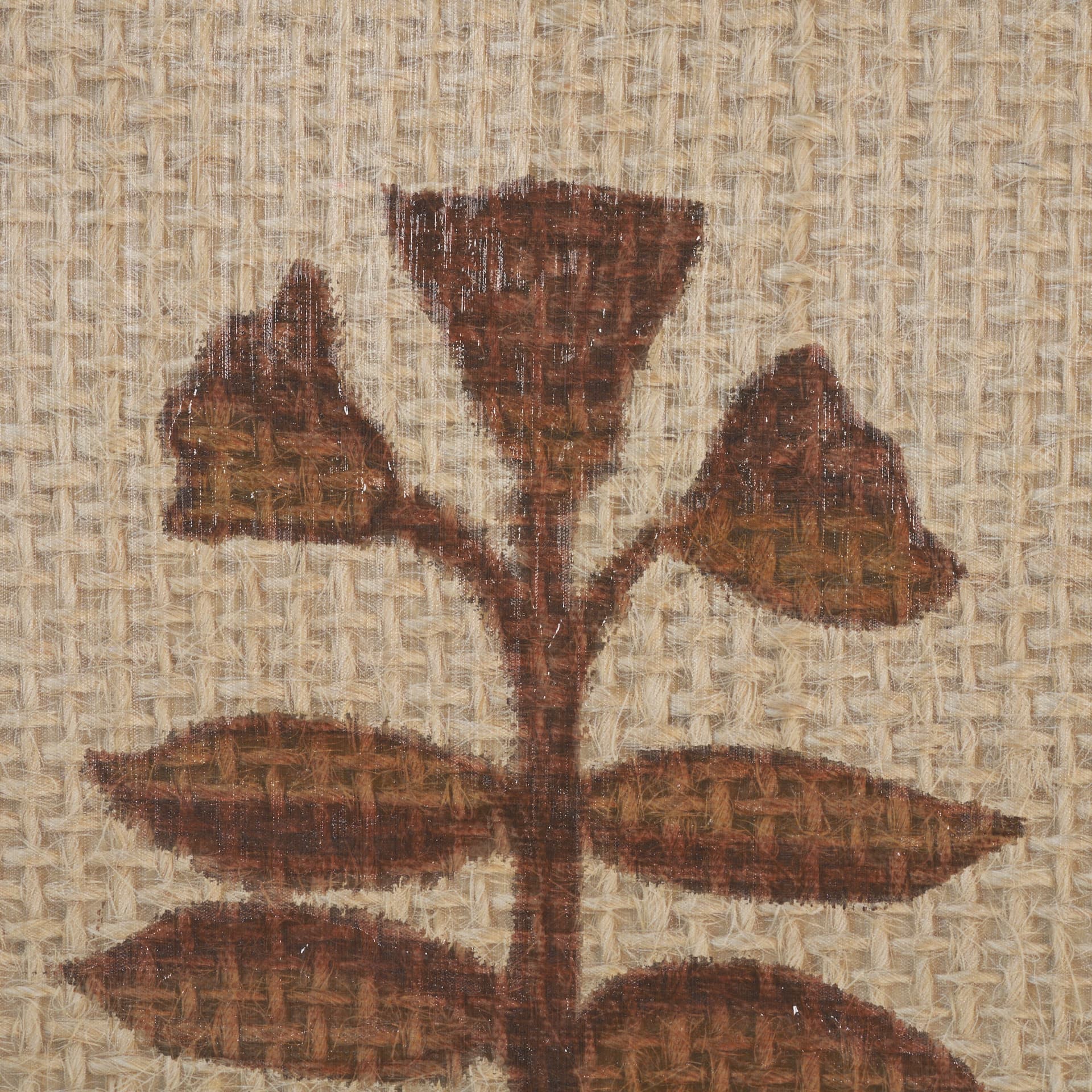 Folk Flowers by Mercana Studio Hand-Embellished Textured Framed Canvas Artwork — product photograph