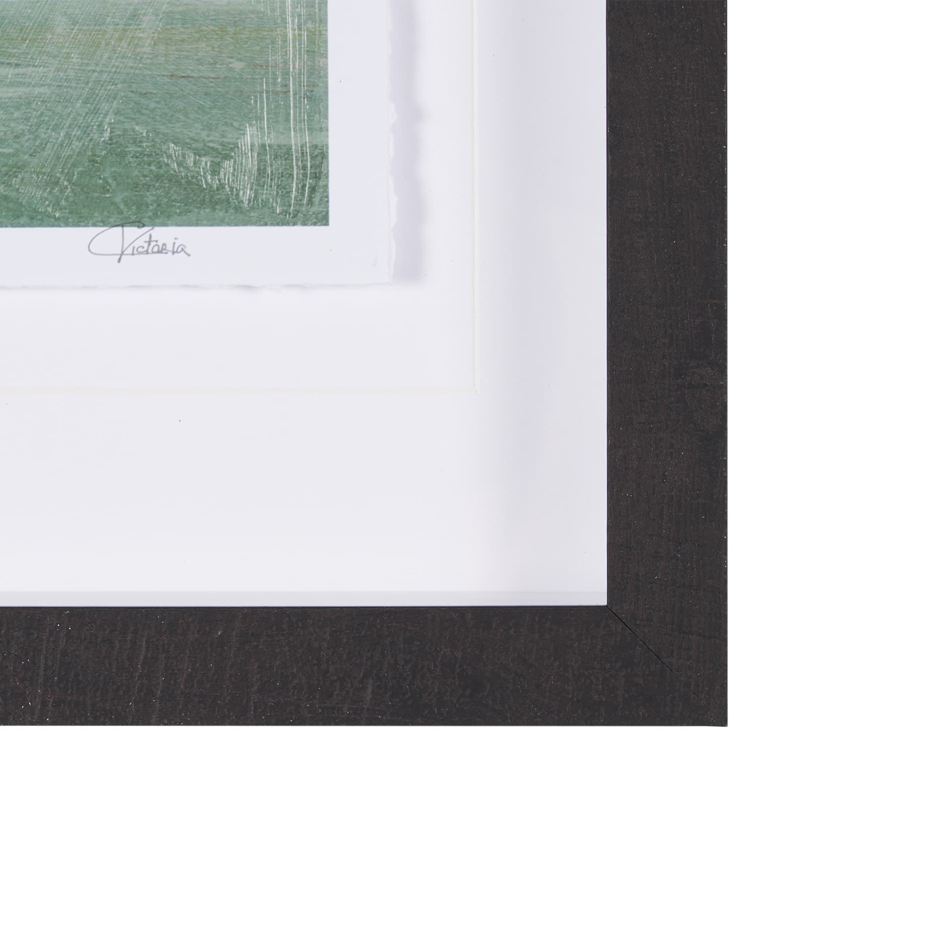 Coastal Destination by Mercana Studio a Hand Embellished Framed Art Print Matted under Glass — product photograph