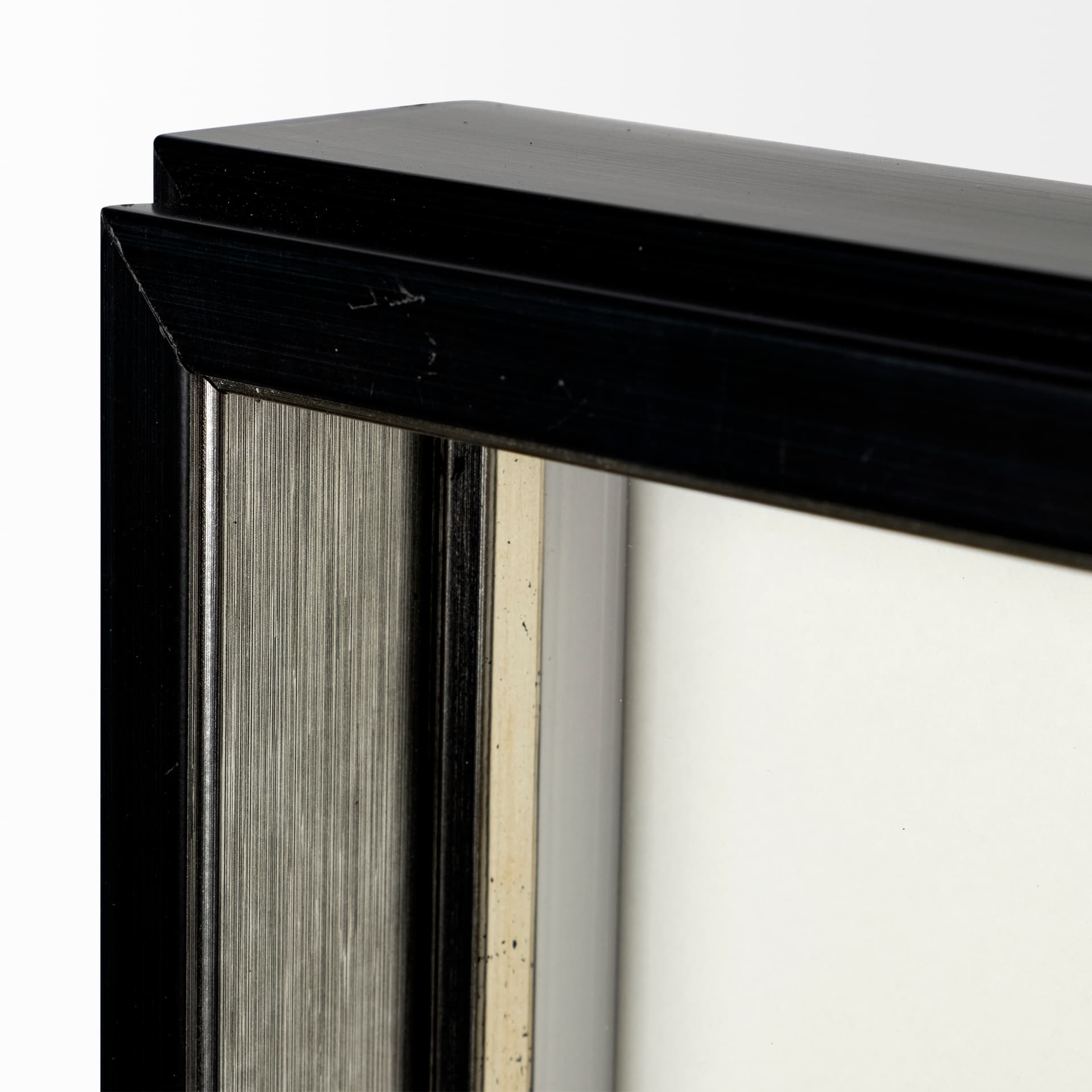 Pacemaker Black II by Alarm a Hand Embellished Textured Framed Art Print Matted under Glass — product photograph