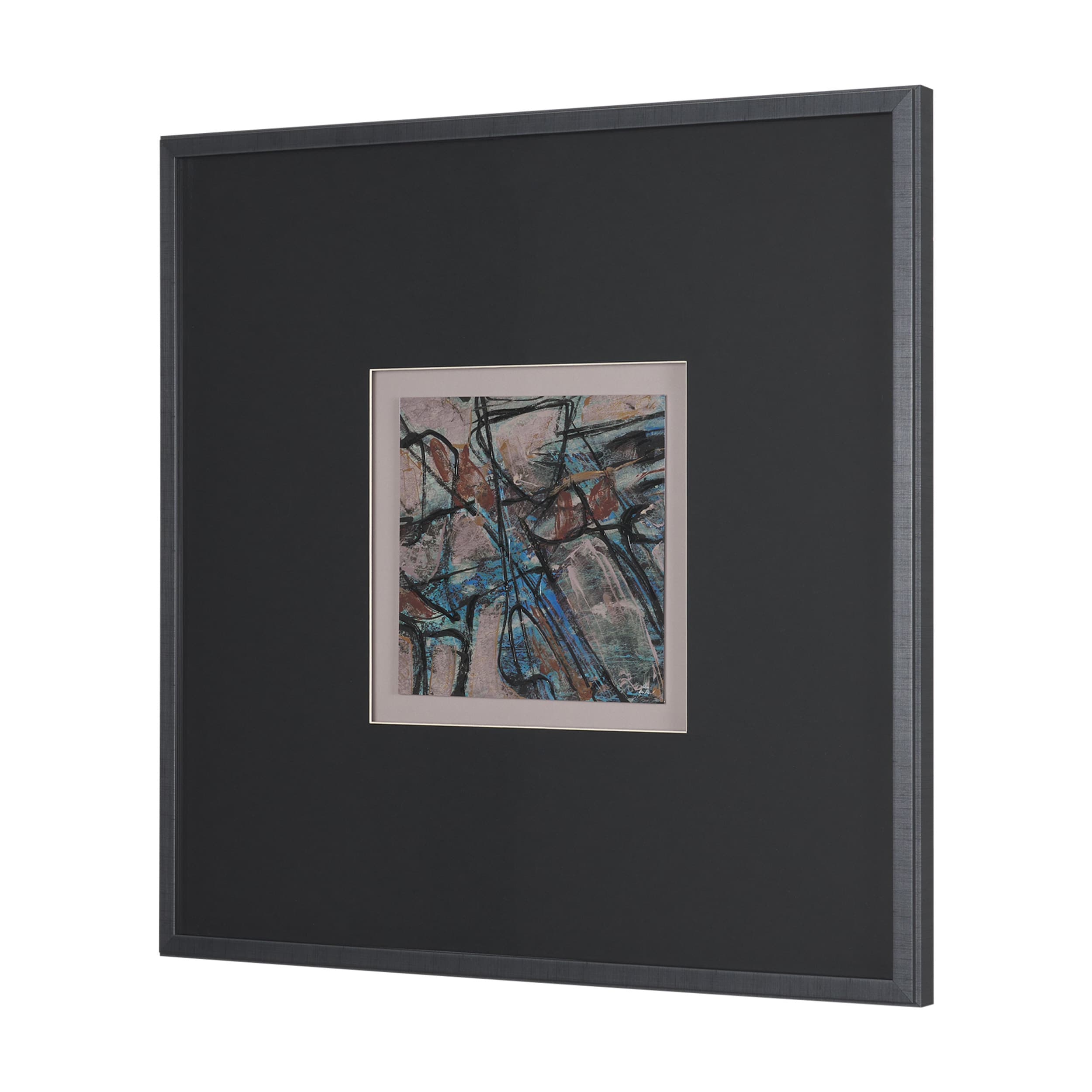 Passtime I by Mercana Studio a Hand Embelished Textured Framed Art Print Matted under Glass — product photograph