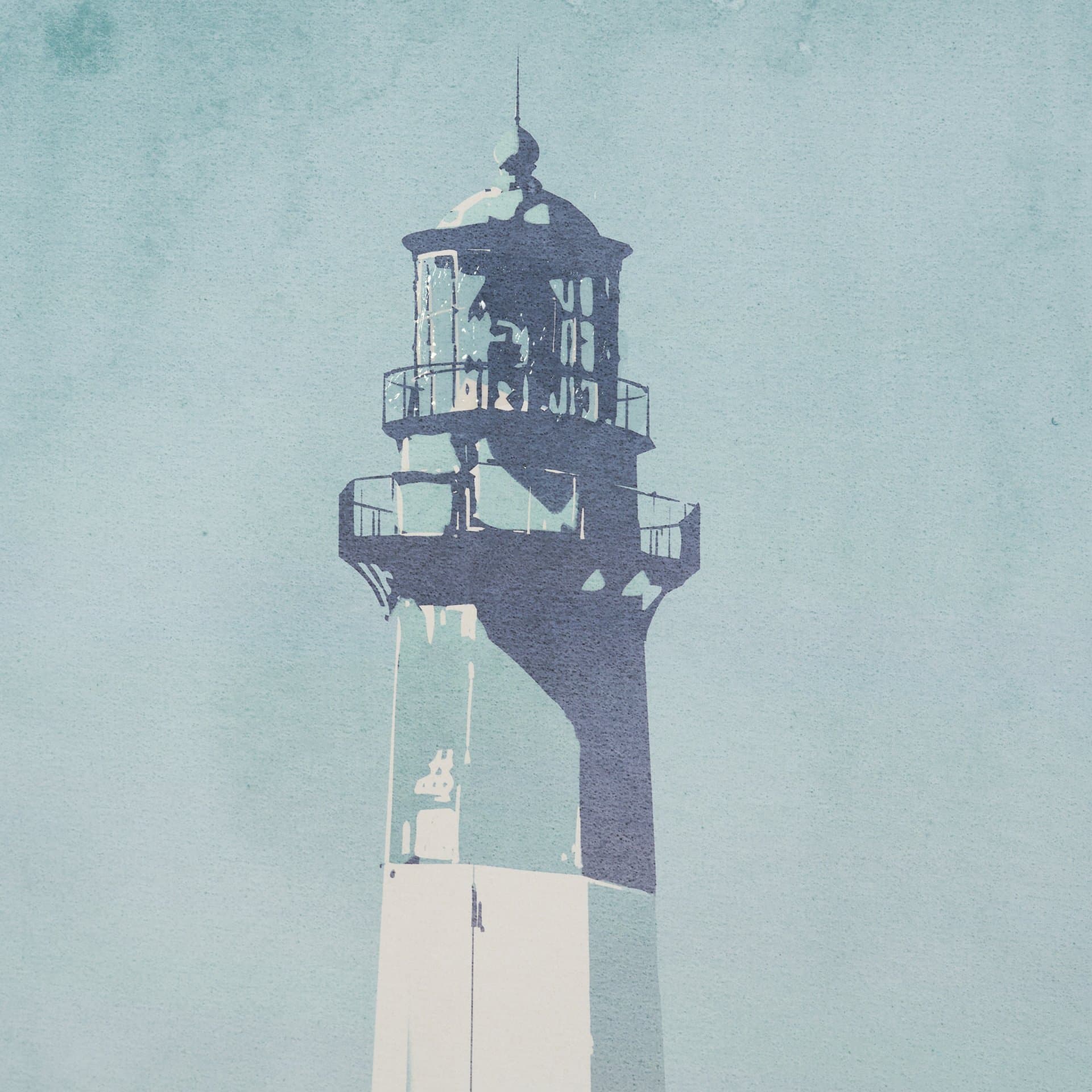 Lighthouse III-Peggy's Cove by Mercana Studio a Hand Embellished Framed Art Print Matted under Glass — product photograph