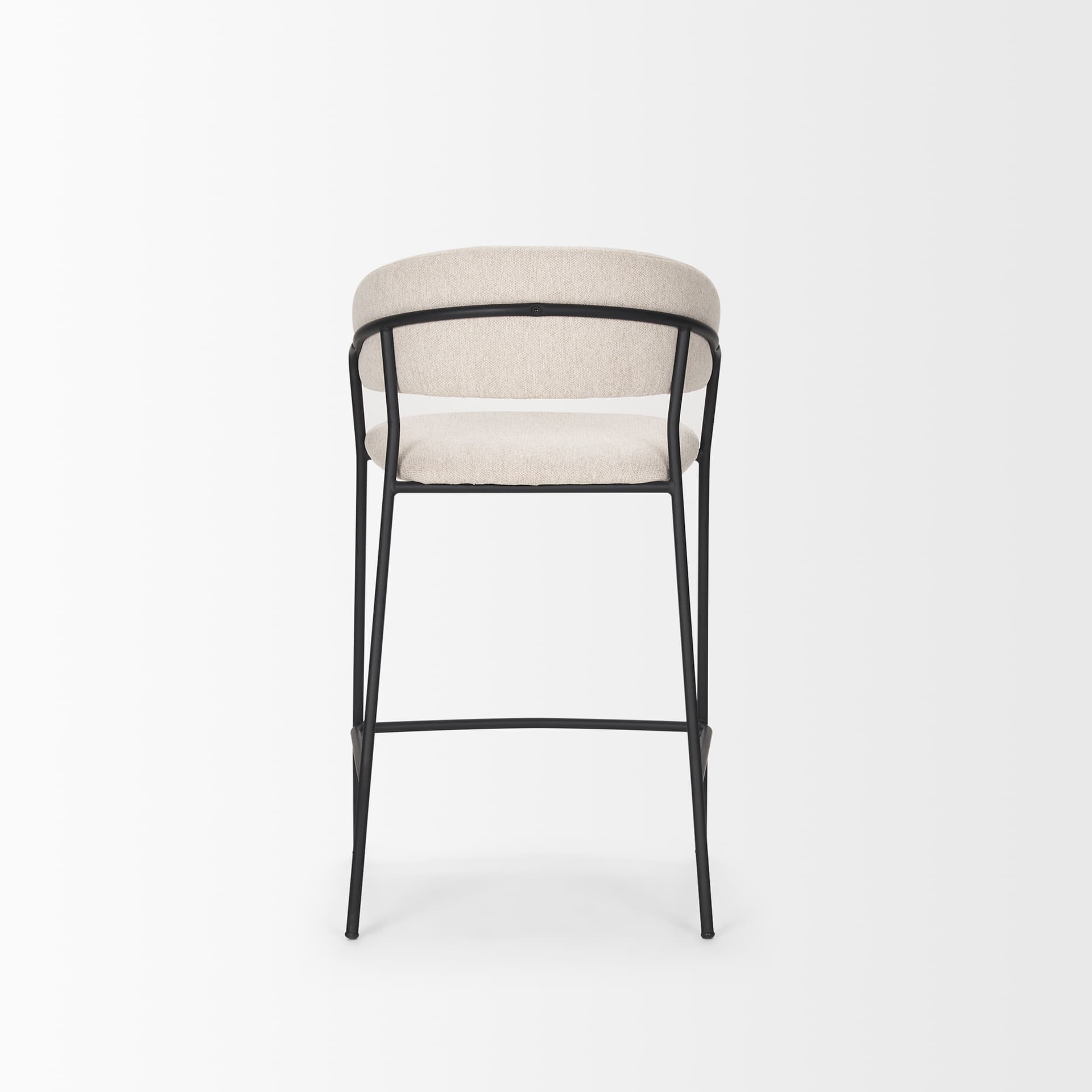 Carolyn Open Back 25.9in Seat Counter Stool | Oatmeal — product photograph