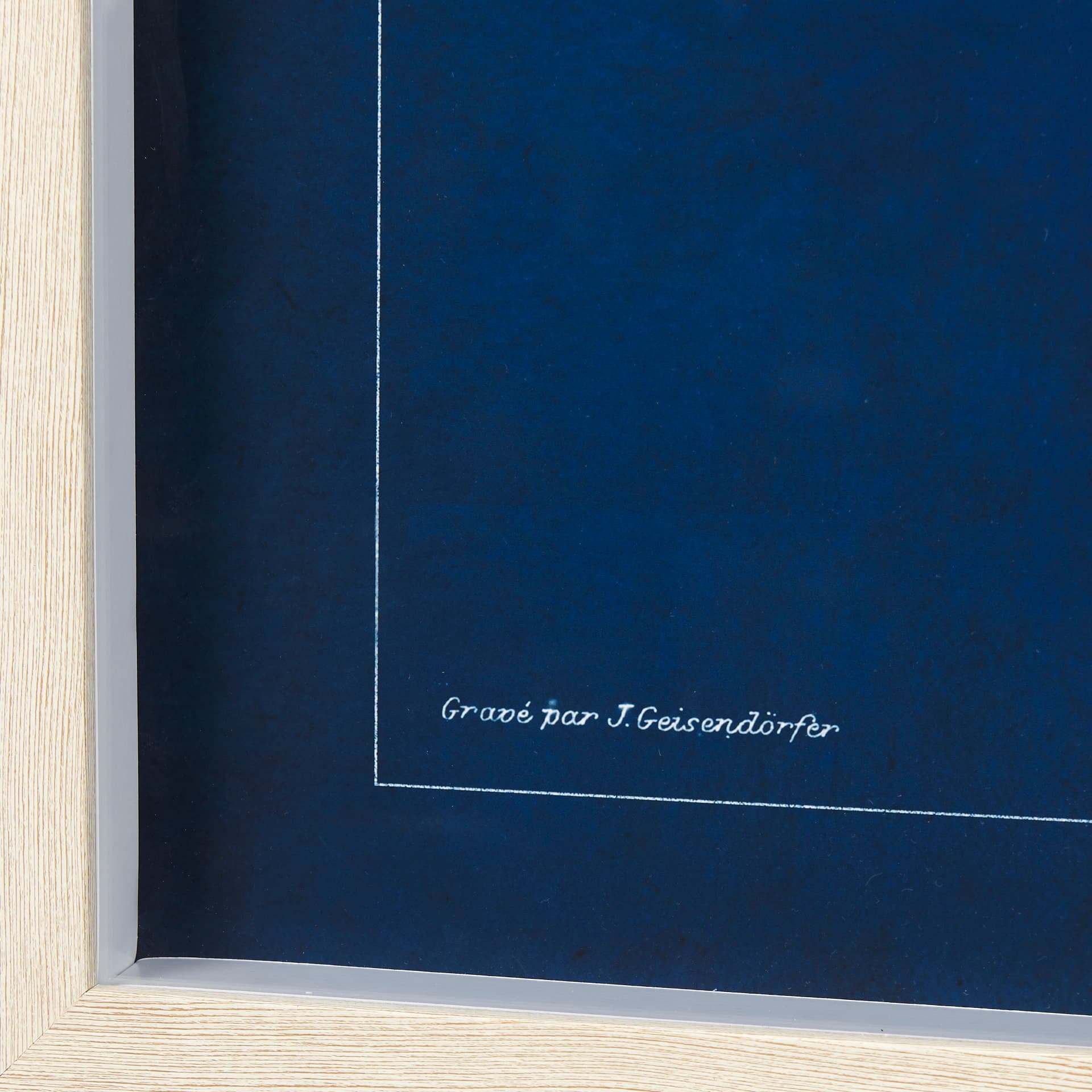 Antique Ship Blueprint IV by Vision Studio Hand Embelished Framed Art Print Matted under Glass — product photograph