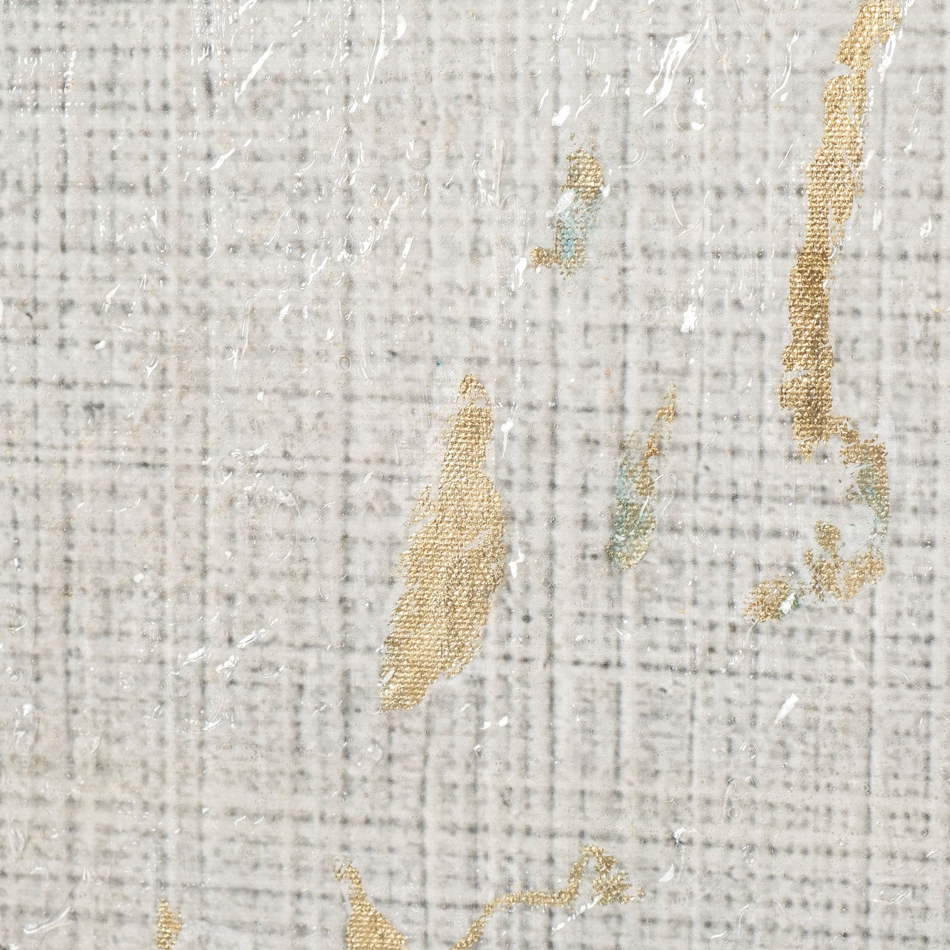 Shadow Ikat V by Chariklia Zarris a Hand Embellished Textured Canvas — product photograph