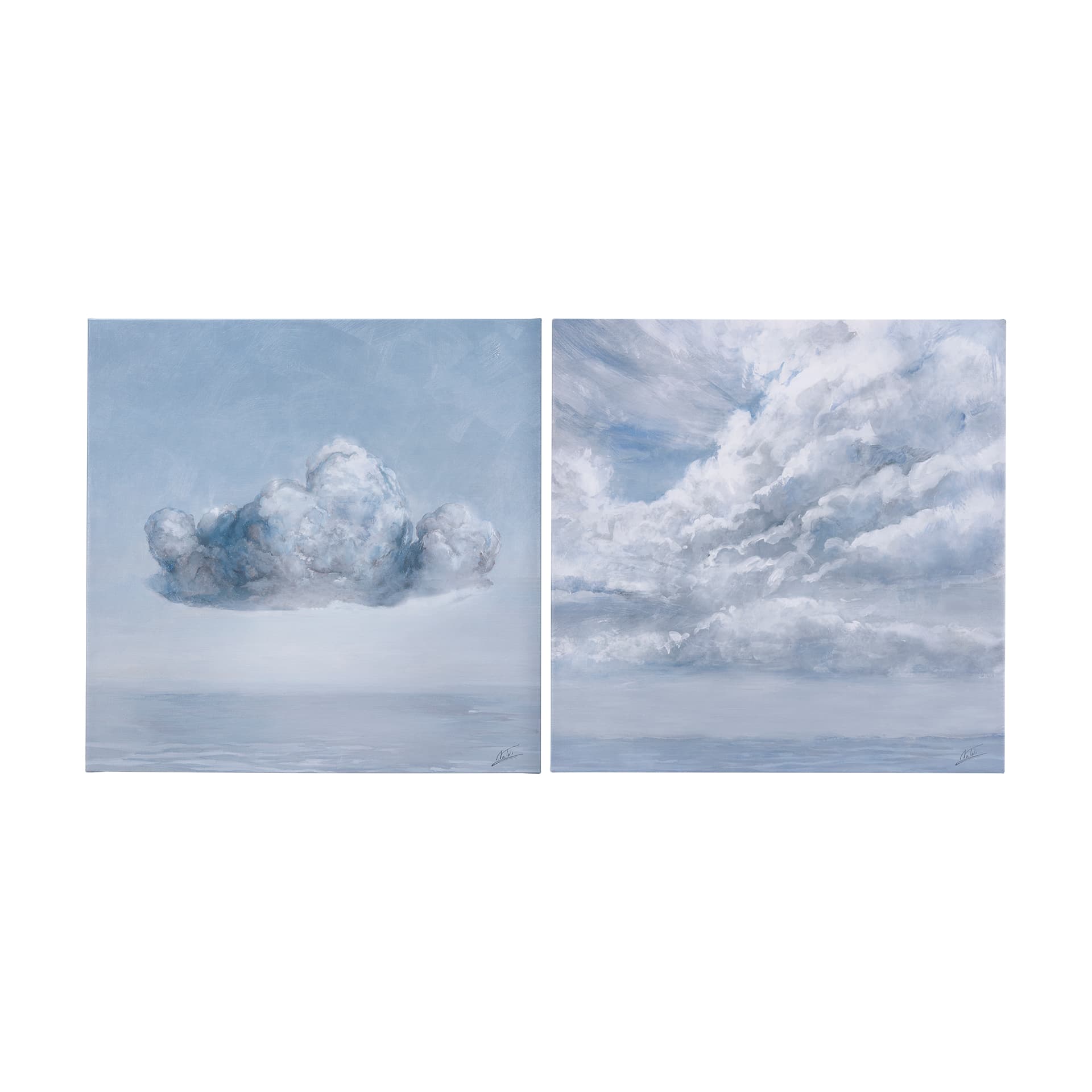 Day Cloud I by Mercana Studio a Hand Embellished Textured Canvas — product photograph