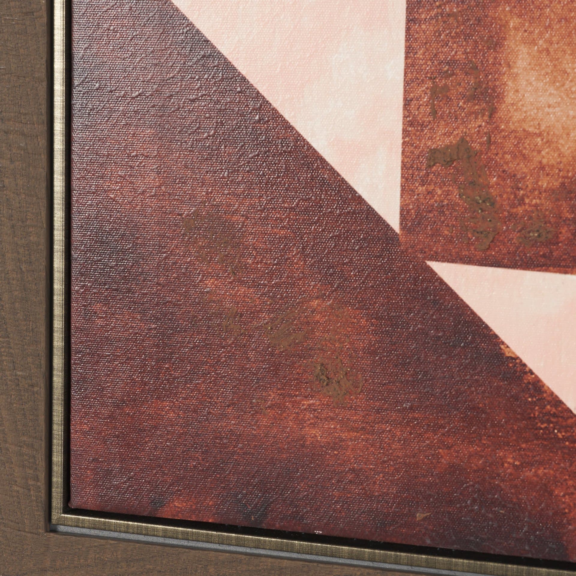 Tri-Angels by Cristina Bartl Villa Hand-Embellished Textured Framed Canvas Artwork — product photograph