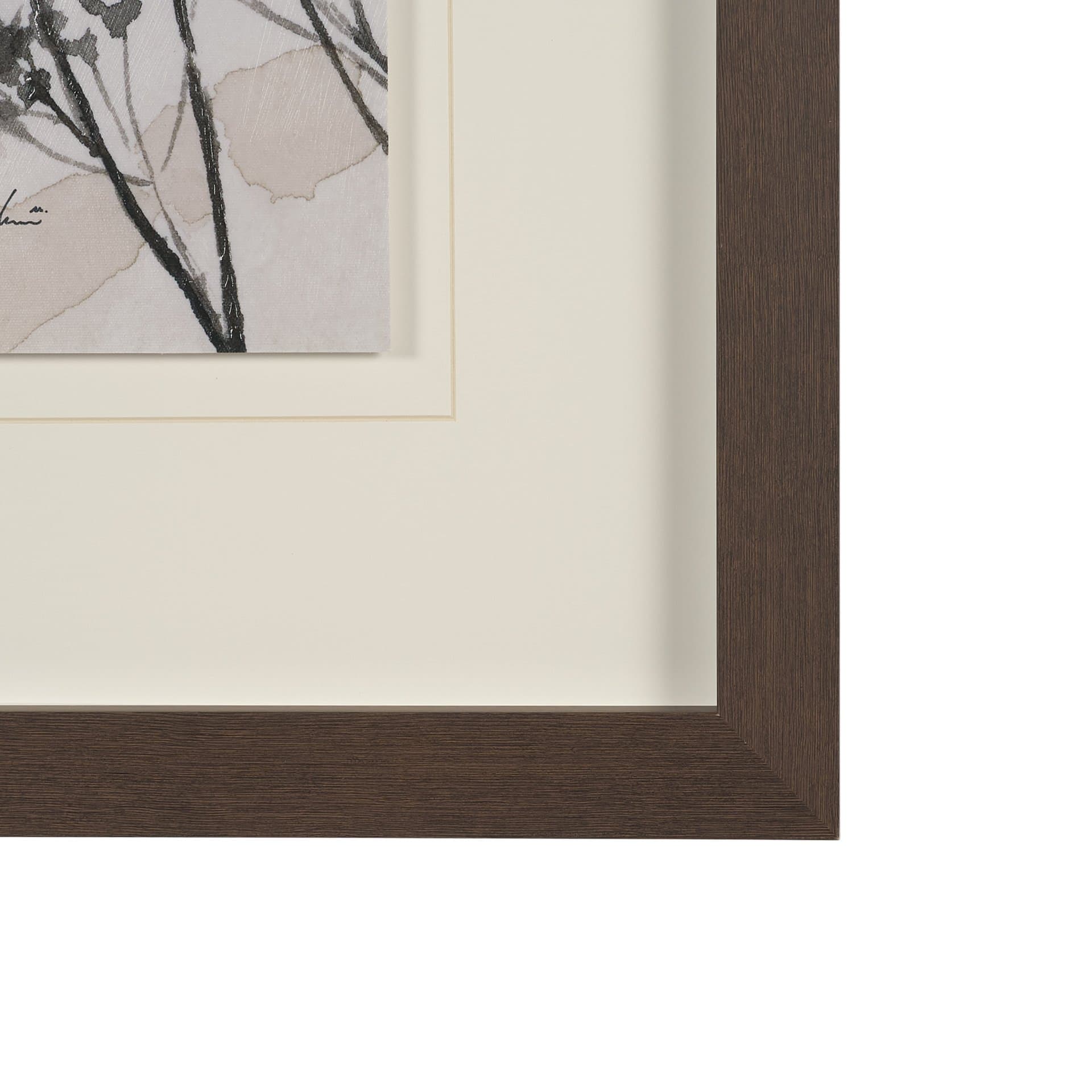 Meadow R by Mercana Studio Hand Embelished Textured Framed Artwork Matted under Glass — product photograph