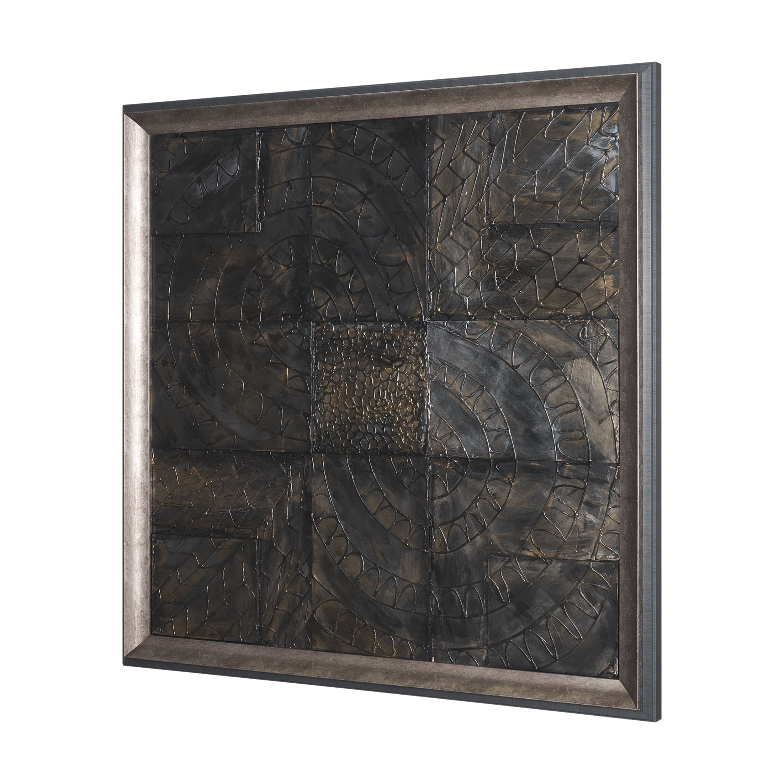 Layered Alloy I by Studio M a handmade Original 3D Textured Framed Artwork — product photograph