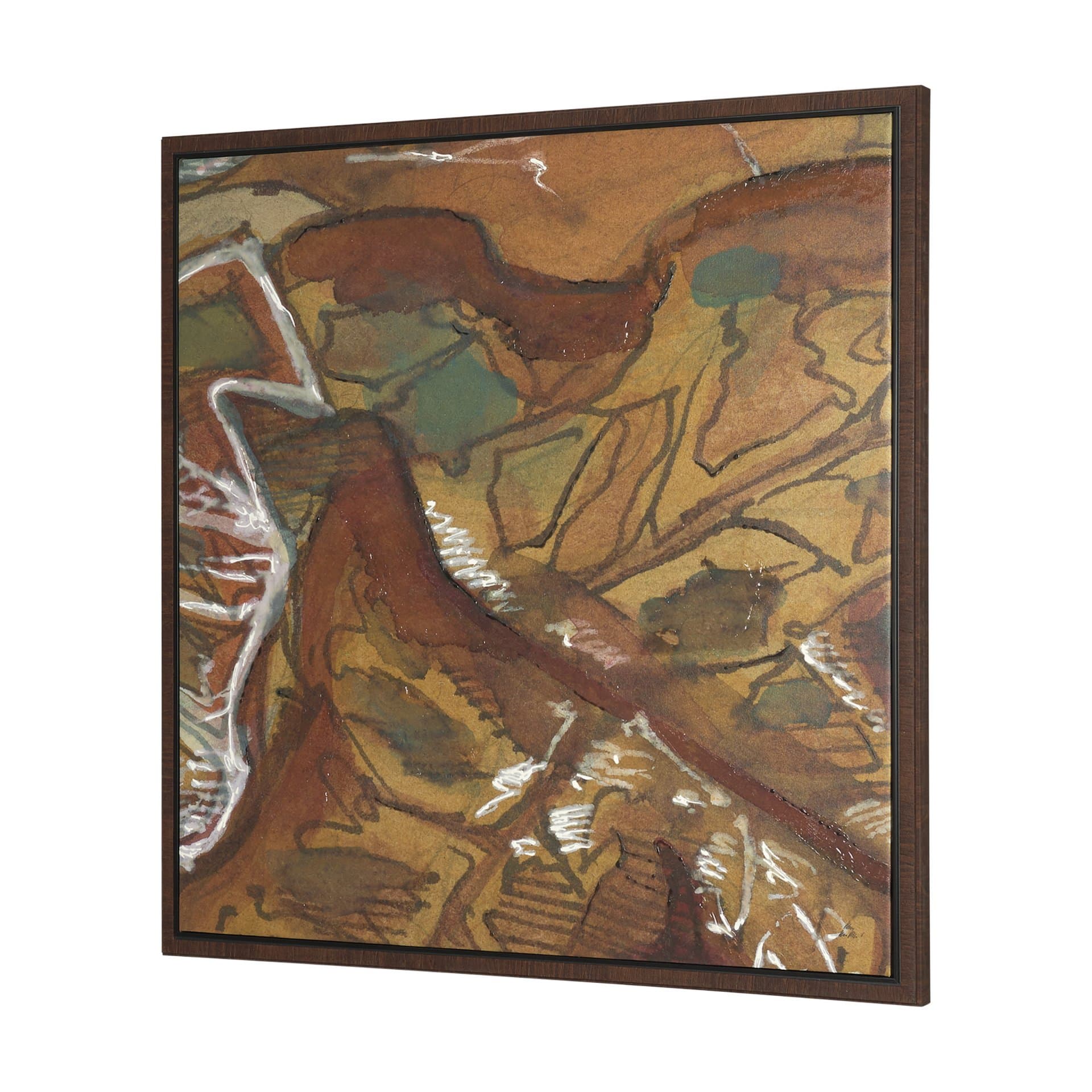 Rusttone I by Mercana Studio Hand-Embellished Textured Framed Canvas Artwork — product photograph