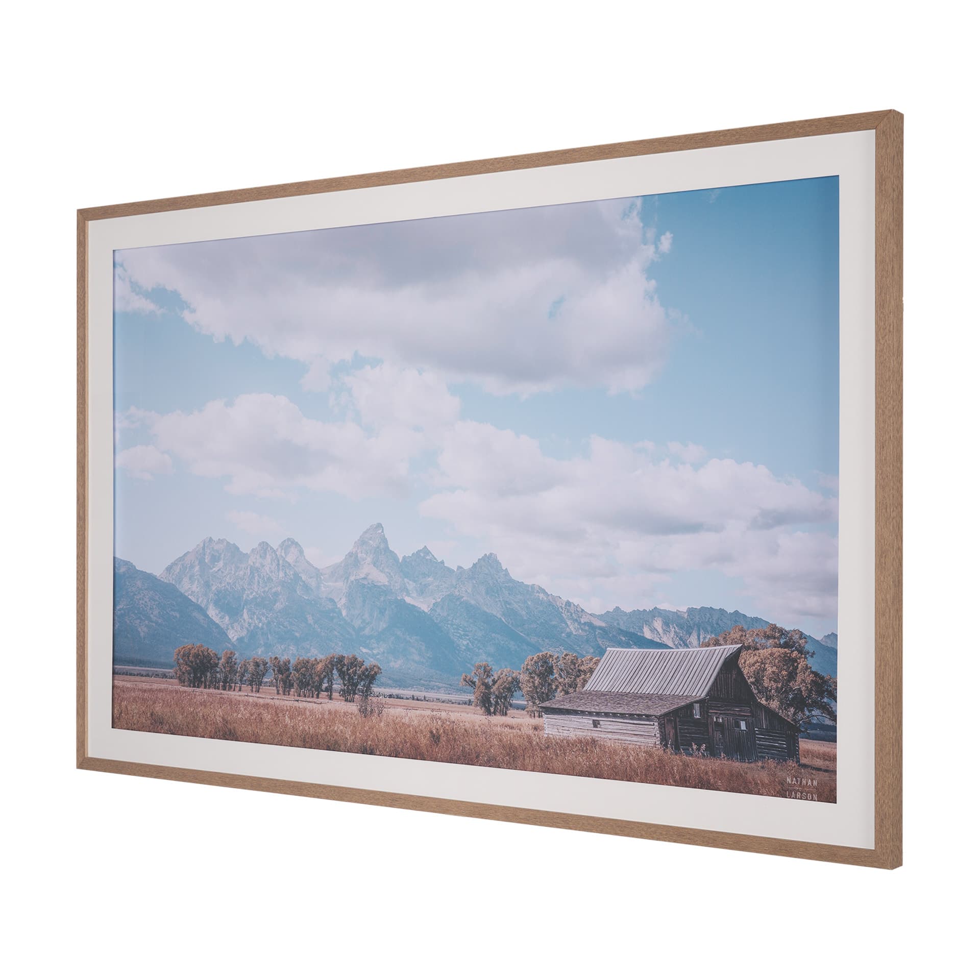 Historic Row IV by Nathan Larson a Framed Photo Art Print Matted under Glass — product photograph