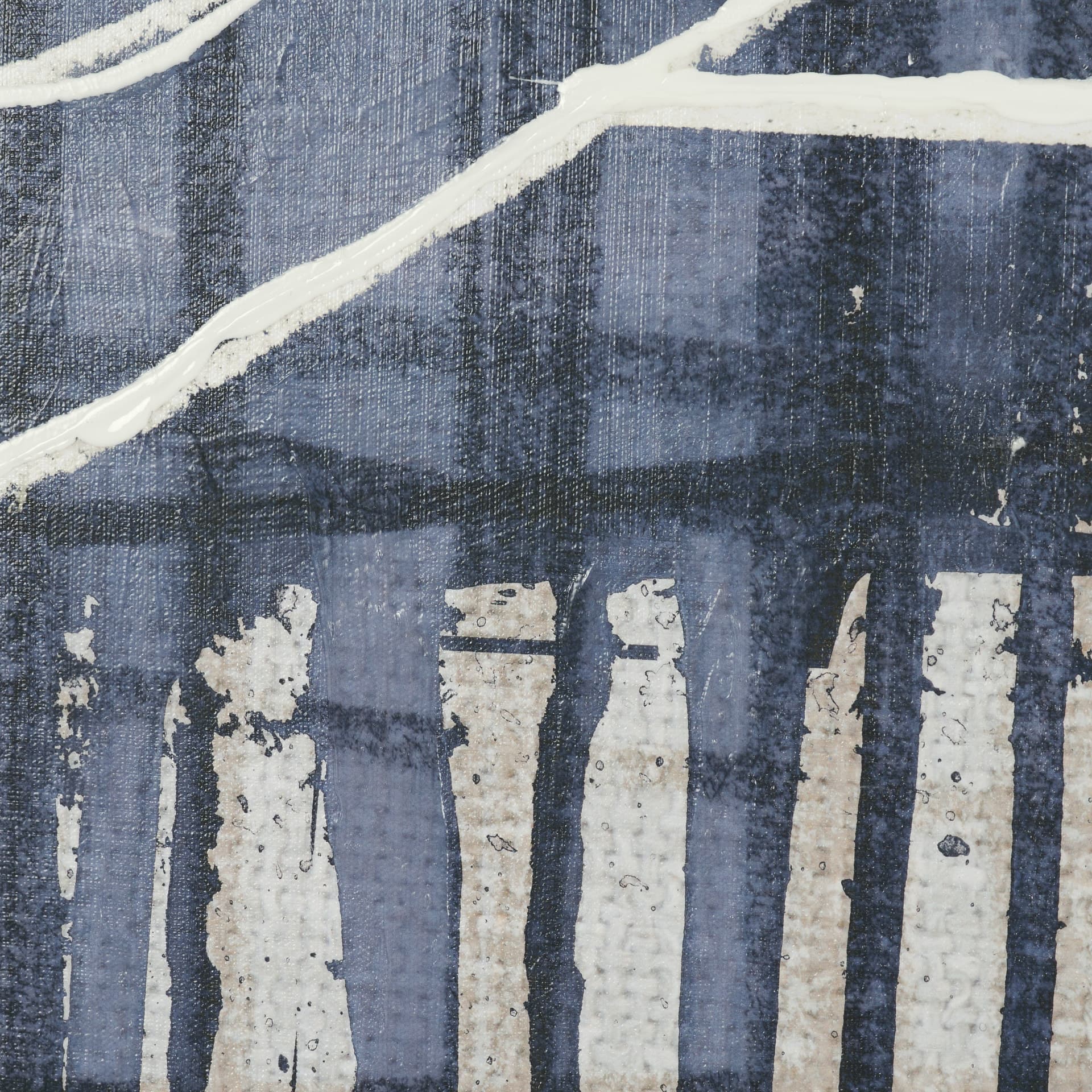 Intuition I by Mercana Studio Hand-Embellished Textured Framed Canvas Artwork — product photograph