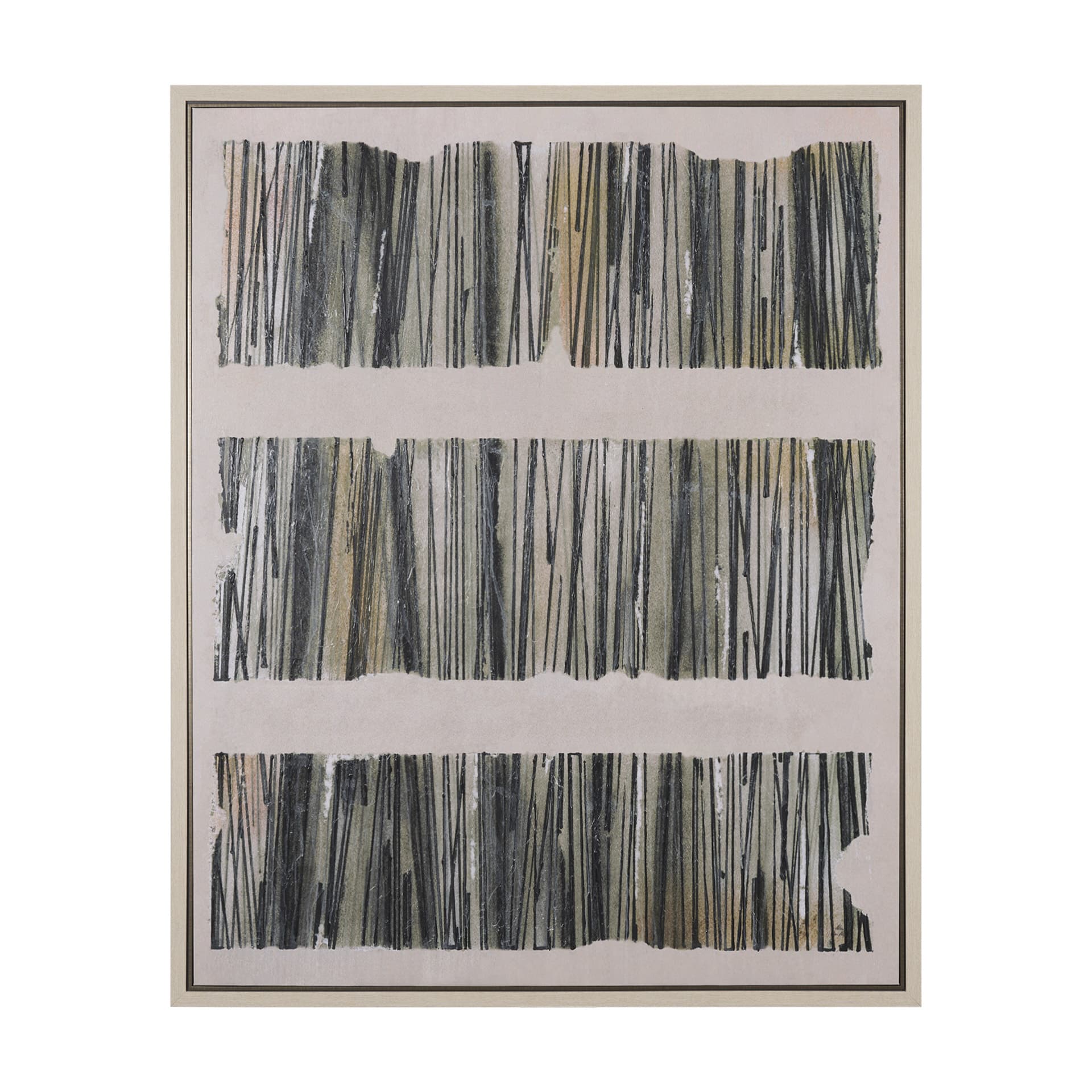 Strand by Mercana Studio a Hand Embellished Textured Framed Canvas — product photograph