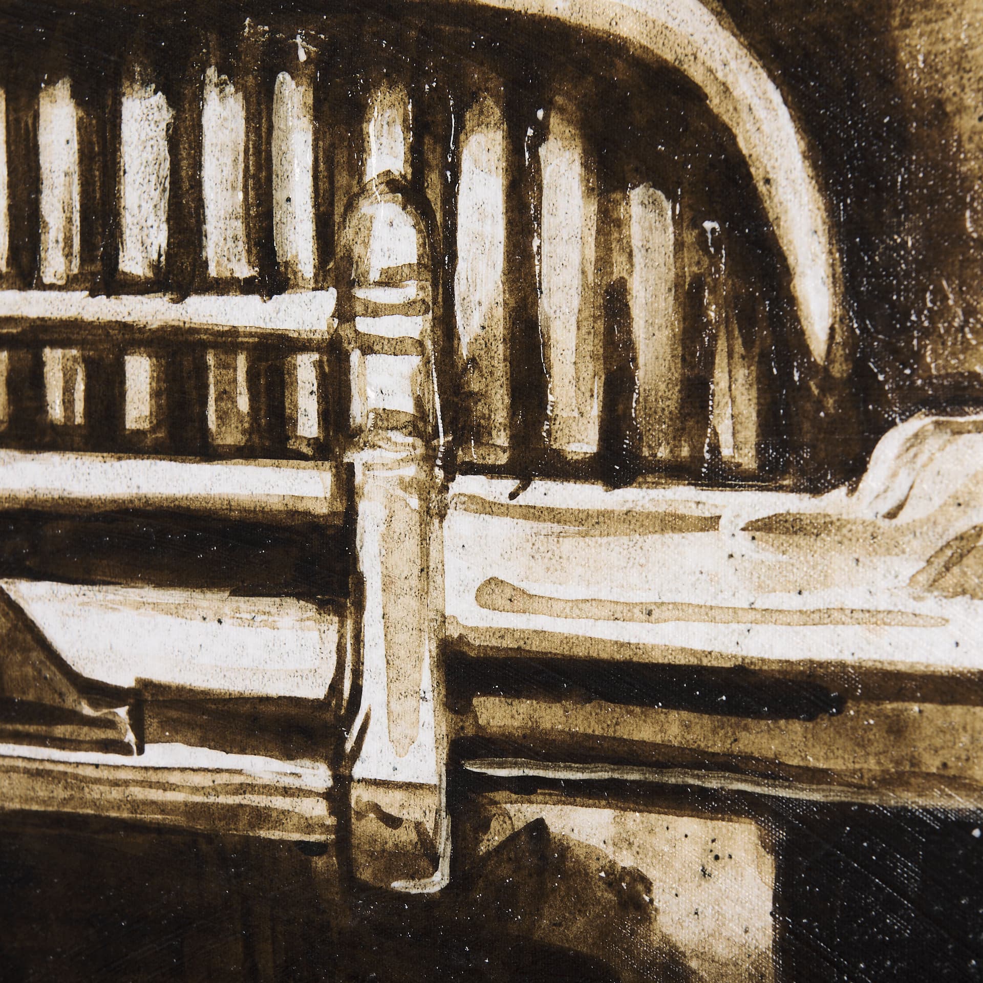 Vintage Car Picture III by Mercana Studio a Hand Embellished Textured Canvas — product photograph